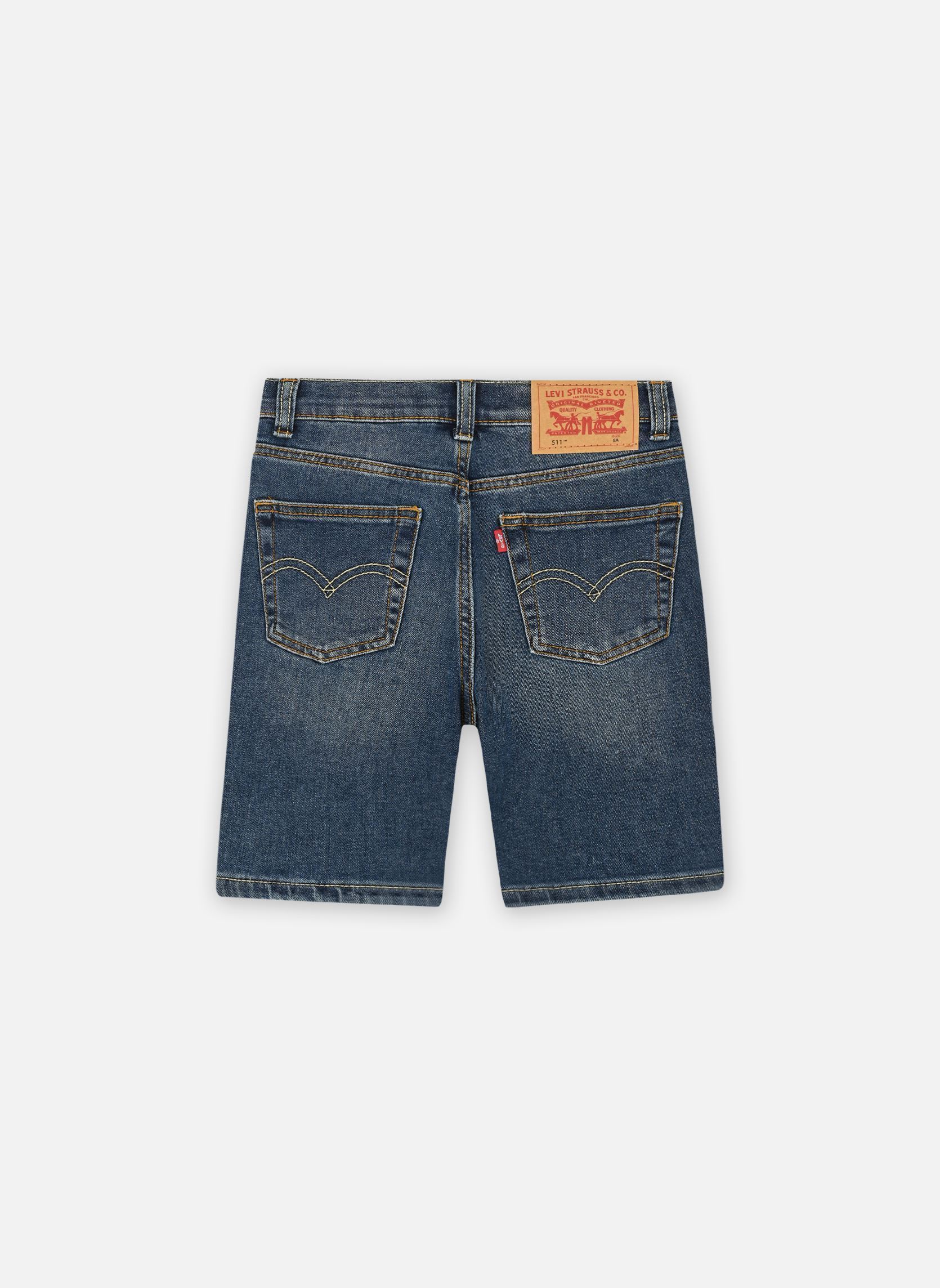 Shorts Levi's New 511 Slim Fit Denim Short fille bleu Levi's Kids Shorts Levi's New 511 Slim Fit Denim Short fille bleu Goldenrod