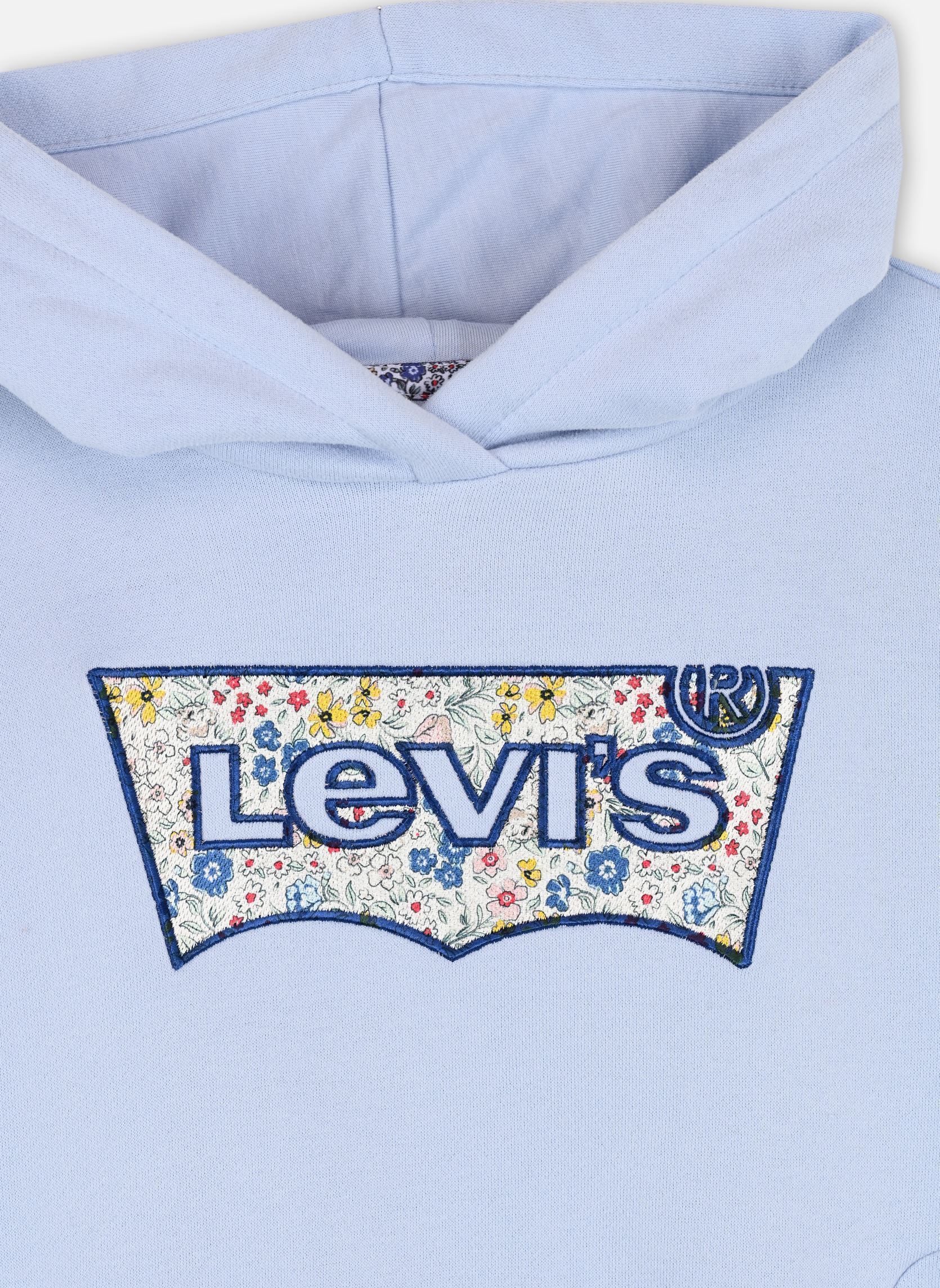Kapuzenpullover Levi's Floral Batwing Hoodie mädchen blau Levi's Kids Kapuzenpullover Levi's Floral Batwing Hoodie mädchen blau KENTUCKY BLUE