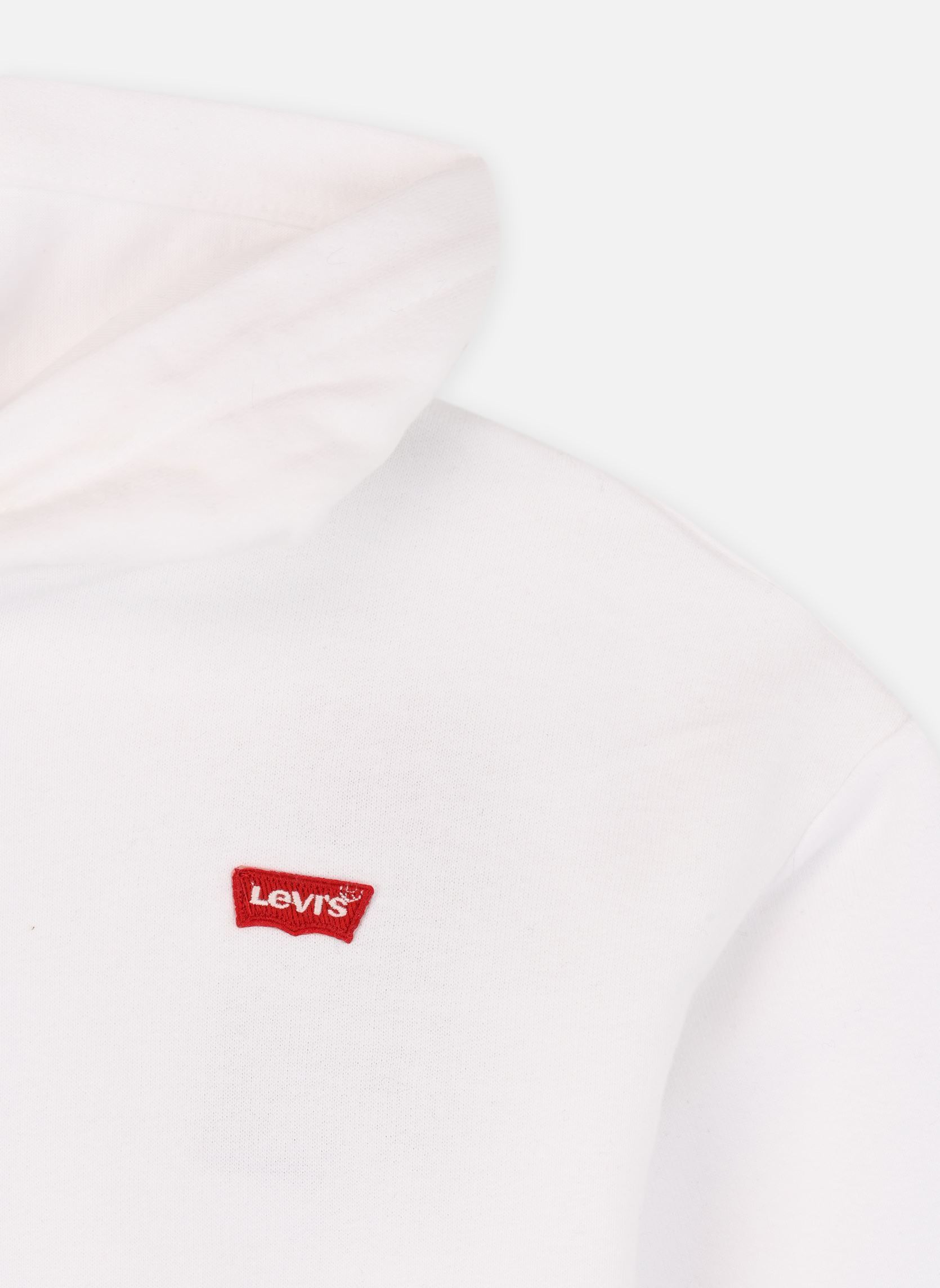 Kapuzenpullover Levi's Batwing Patch Hoodie mädchen weiß Levi's Kids Kapuzenpullover Levi's Batwing Patch Hoodie mädchen weiß Bright white