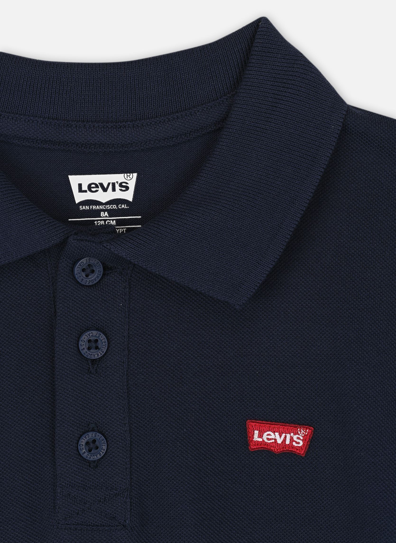 Polos Levi's Back Neck Tape Polo garçon bleu Levi's Kids Polos Levi's Back Neck Tape Polo garçon bleu DRESS BLUES/ RED