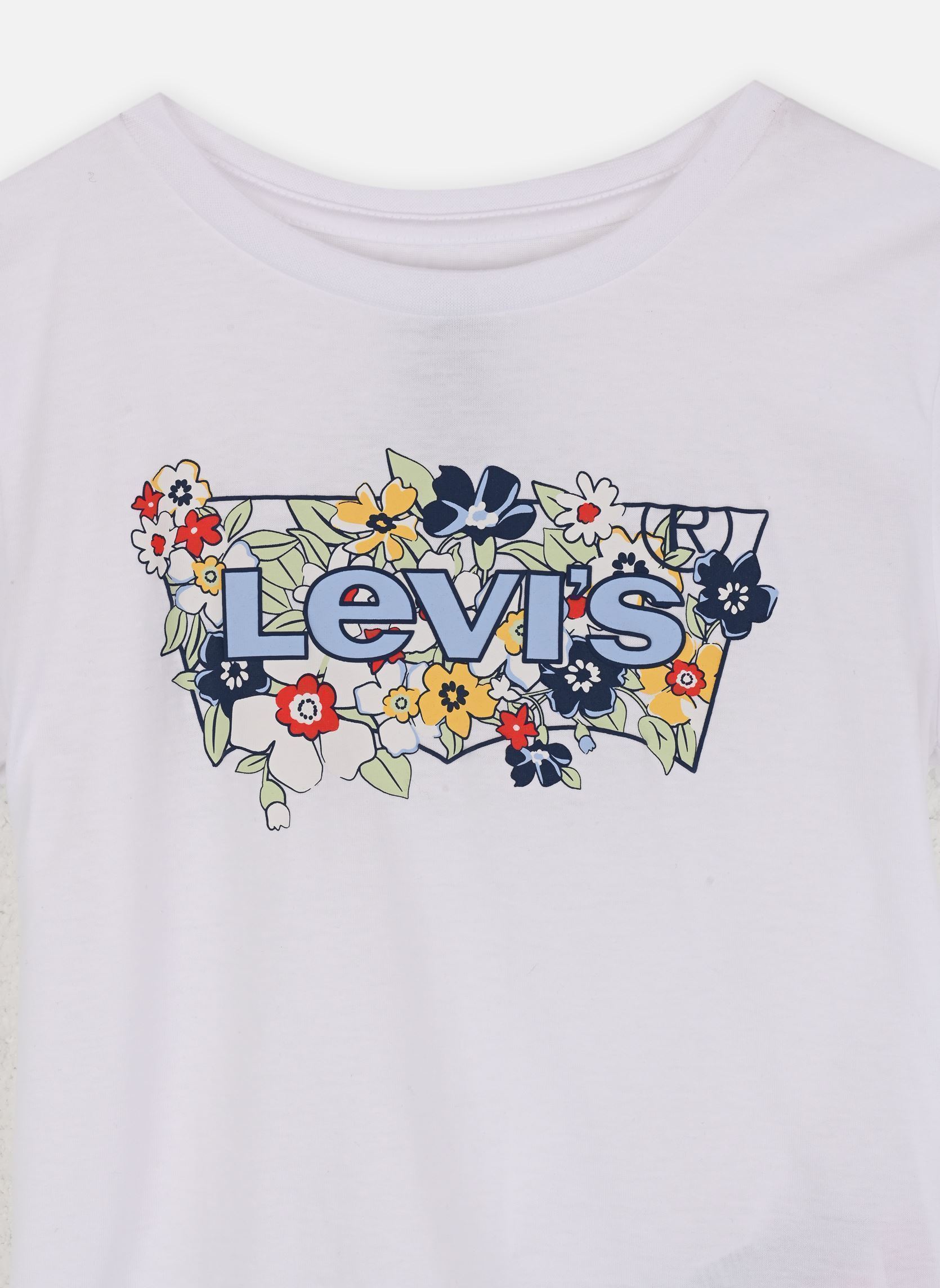 Kurzarm-T-Shirts Levi's Ss Batwing Fill mädchen weiß Levi's Kids Kurzarm-T-Shirts Levi's Ss Batwing Fill mädchen weiß Bright white