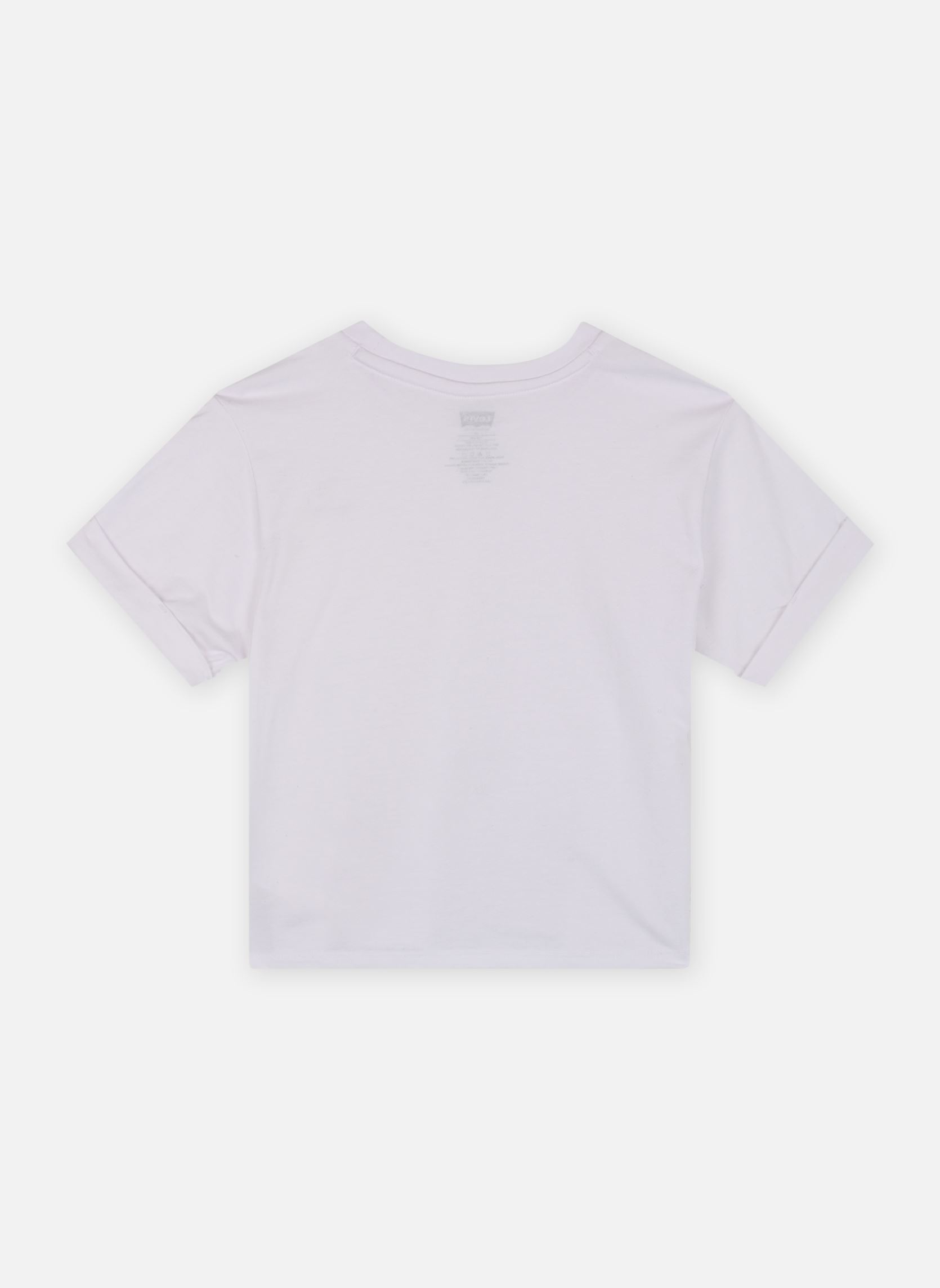 Tee-shirts manches courtes Levi's Roll Cuff Meet And Greet T fille blanc Levi's Kids Tee-shirts manches courtes Levi's Roll Cuff Meet And Greet T fille blanc BRIGHT WHITE