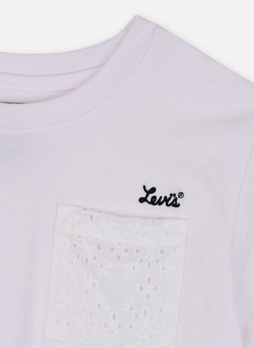 T-shirt Levi's Meet & Greet à Manches Roulées Pour Fille - Coupe Ample, Col Ras, Style Décontracté