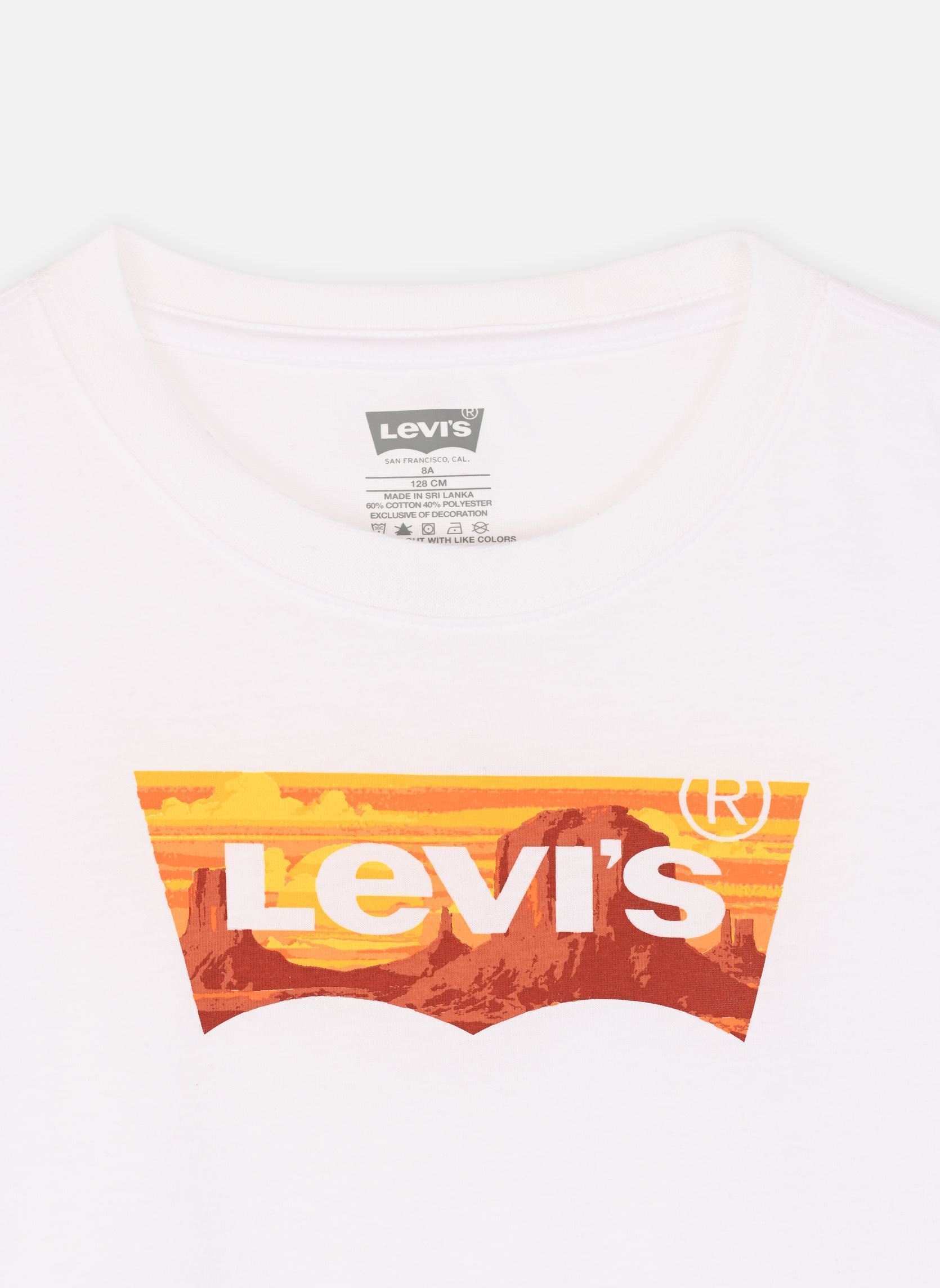 Tee-shirts manches courtes Levi's Golden Glow Batwing Tee garçon blanc Levi's Kids Tee-shirts manches courtes Levi's Golden Glow Batwing Tee garçon blanc BRIGHT WHITE