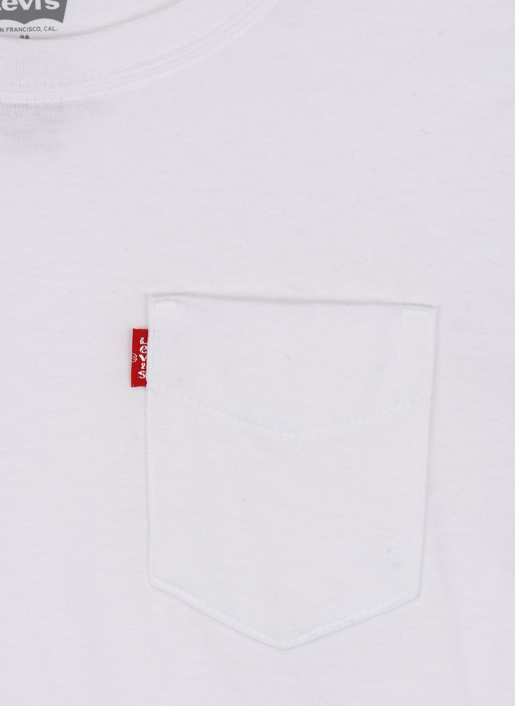 Tee-shirts manches courtes Levi's Sunset Pocket Tee garçon blanc Levi's Kids Tee-shirts manches courtes Levi's Sunset Pocket Tee garçon blanc BRIGHT WHITE