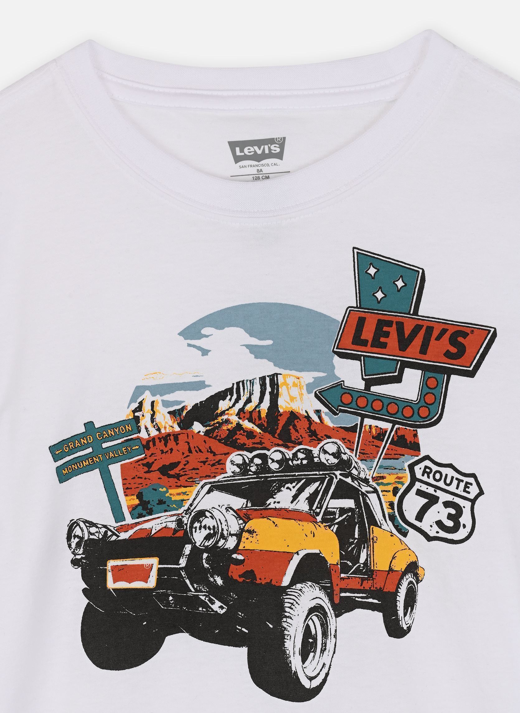 Tee-shirts manches courtes Levi's Day Trip Tee garçon blanc Levi's Kids Tee-shirts manches courtes Levi's Day Trip Tee garçon blanc BRIGHT WHITE