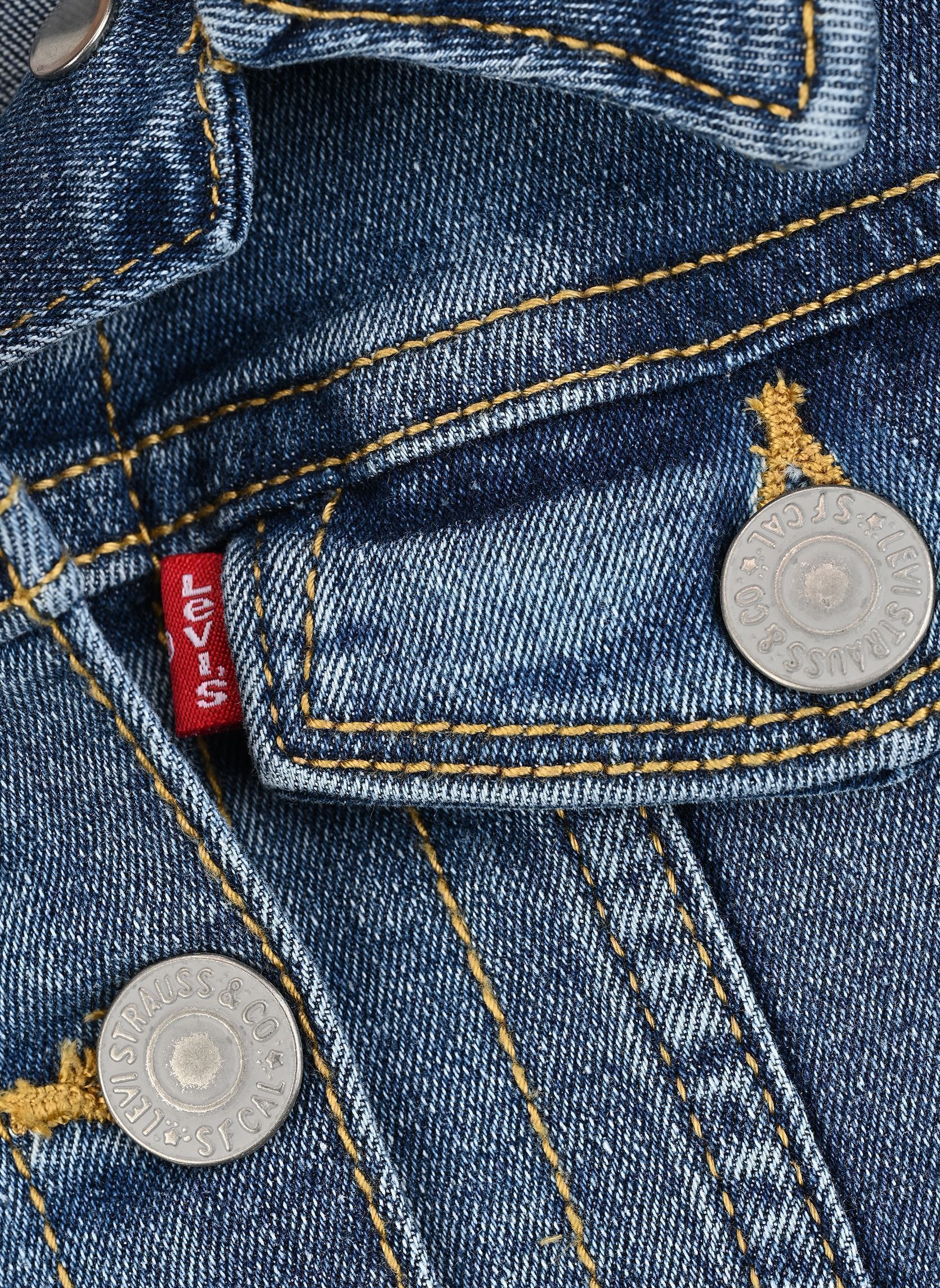 Jacken Stretch Trucker Jacket mädchen blau Levi's Kids Jacken Stretch Trucker Jacket mädchen blau Memory Lane