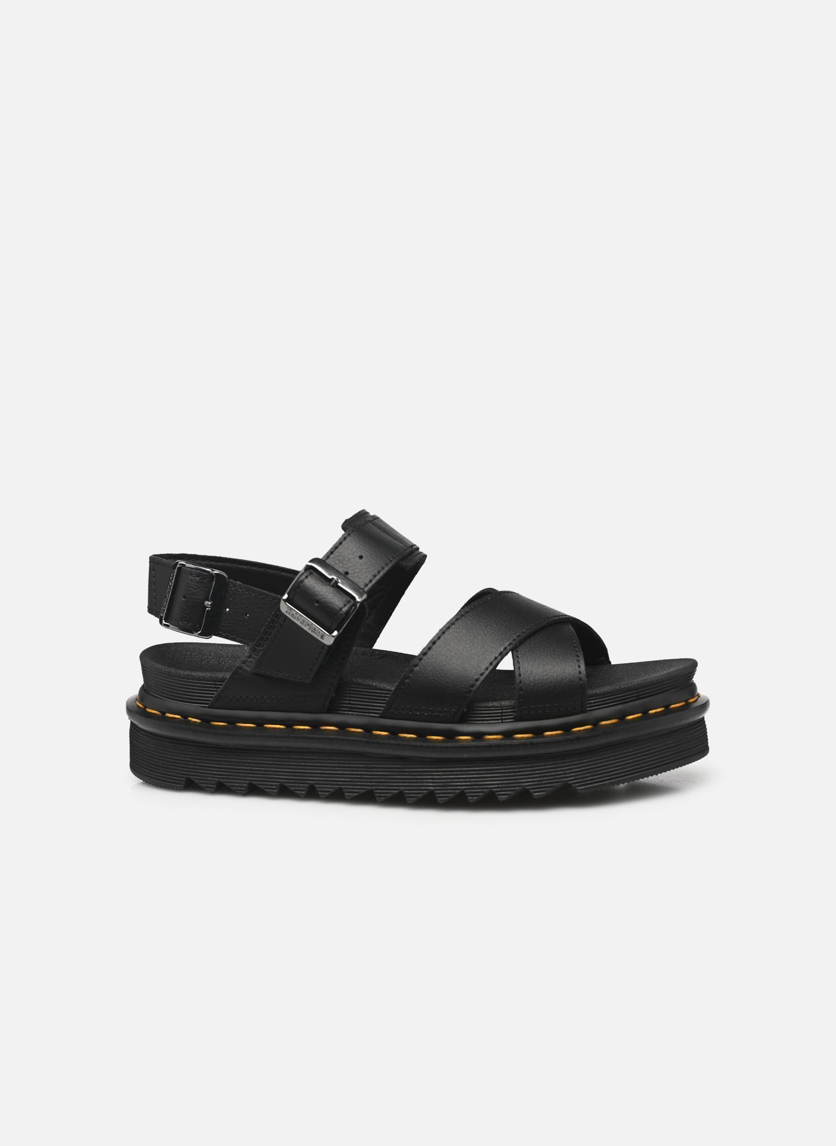 Keil- und Plateausandalen Voss II damen schwarz Dr. Martens Keil- und Plateausandalen Voss II damen schwarz BLACK ATHENA