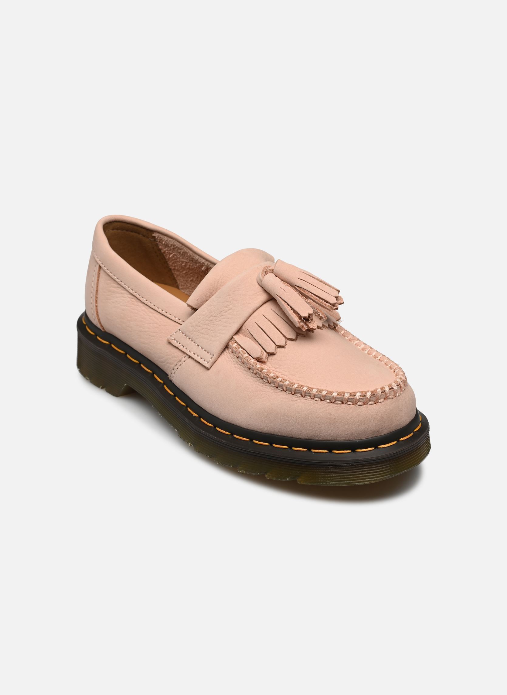 Mocassins Adrian YS femme beige Dr. Martens Mocassins Adrian YS femme beige POWDER PINK MILLED NUBUCK WP