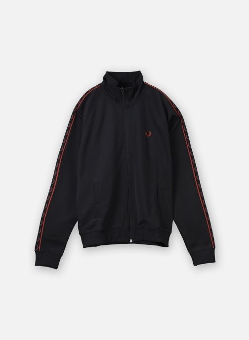 Fred Perry Vestes de survêtement CONTRAST TAPE TRACK JACKET homme noir