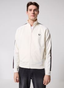 Trainingsjacken CONTRAST TAPE TRACK JACKET herren weiß Fred Perry Trainingsjacken CONTRAST TAPE TRACK JACKET herren weiß ECRU/BURNTOBACCO