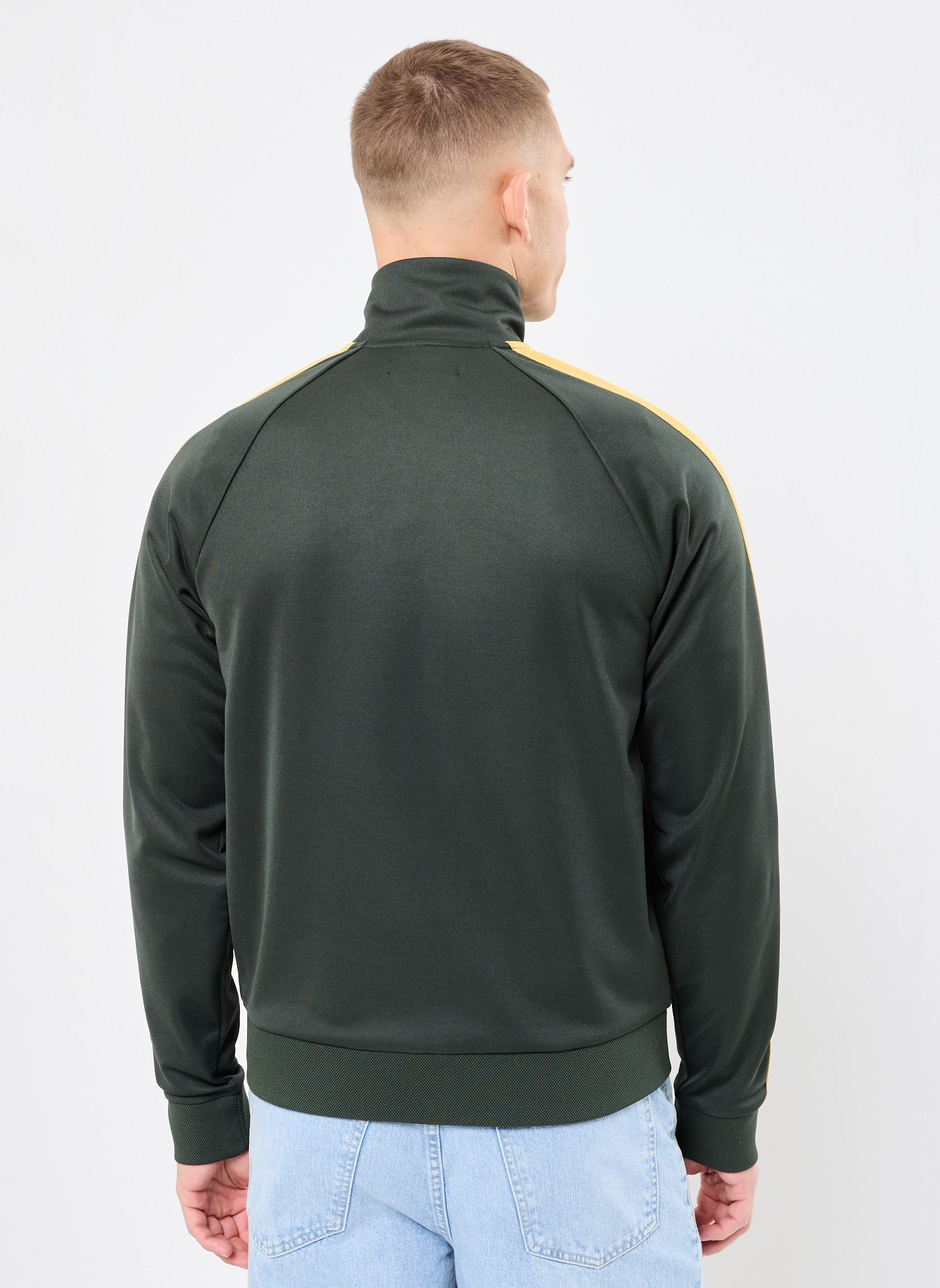 Trainingsjacken TWO COLOUR TAPE TRACK JACKET herren grün Fred Perry Trainingsjacken TWO COLOUR TAPE TRACK JACKET herren grün court green