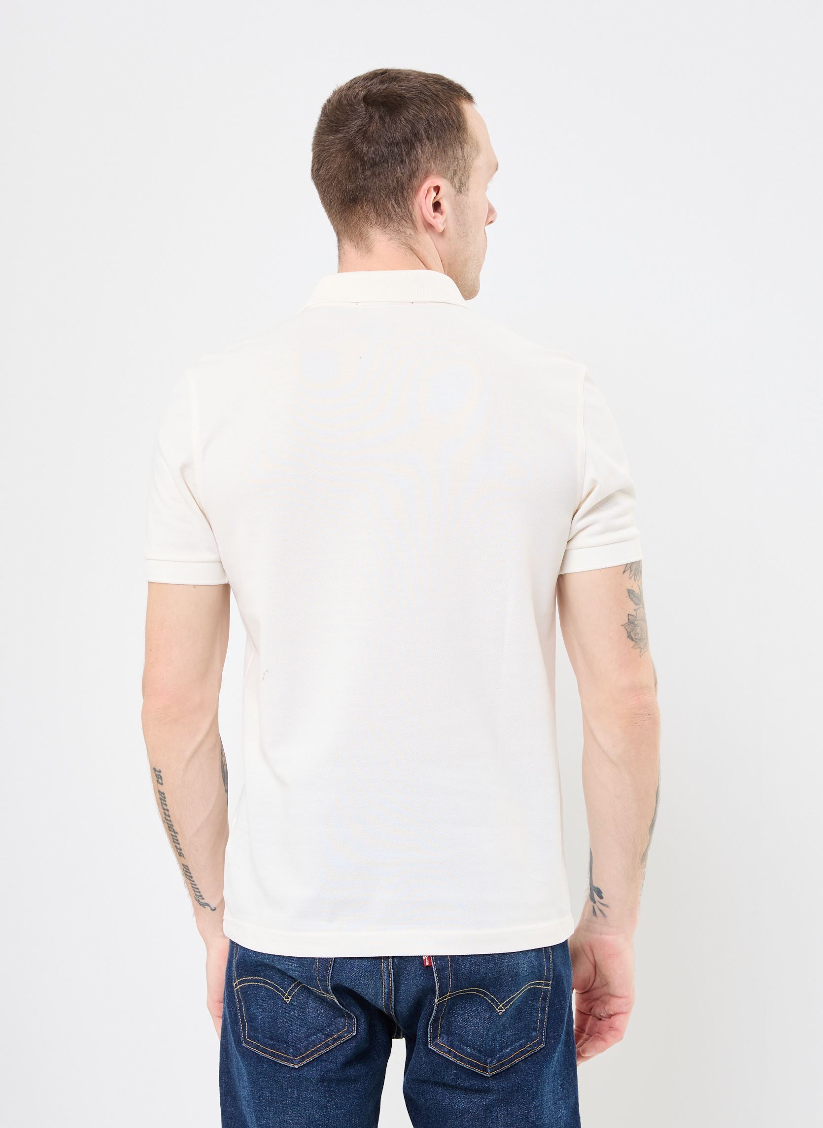 Kurzarm-Poloshirts THE FRED PERRY SHIRT herren weiß Fred Perry Kurzarm-Poloshirts THE FRED PERRY SHIRT herren weiß LGHECRU/CINNAMON