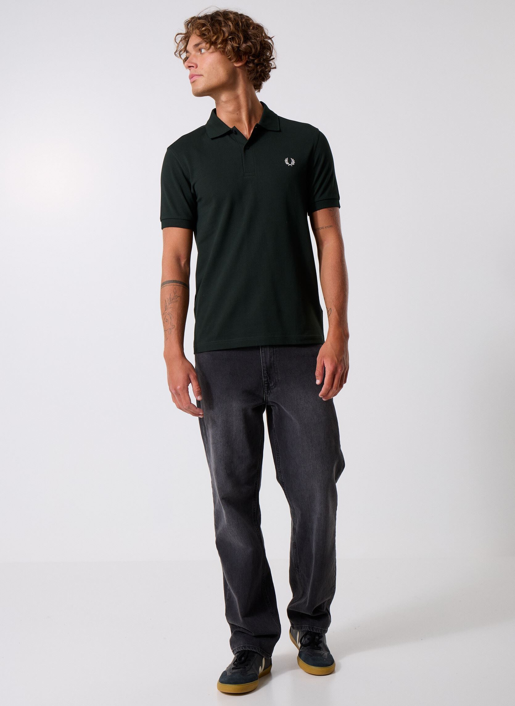 Korte mouwen polo's THE FRED PERRY SHIRT heren groen Fred Perry Korte mouwen polo's THE FRED PERRY SHIRT heren groen NIGHTGREEN/SNWHT