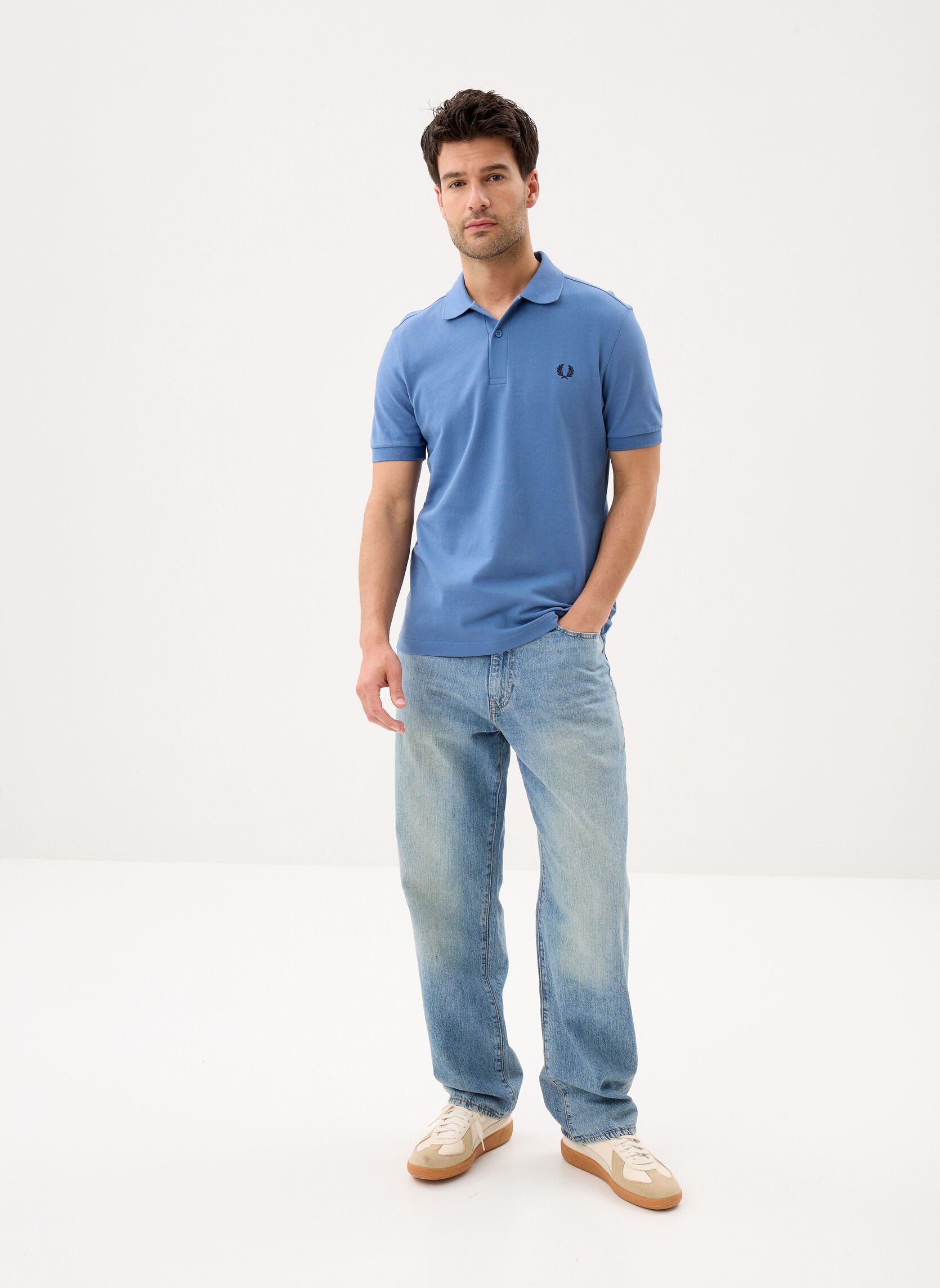 Korte mouwen polo's THE FRED PERRY SHIRT heren blauw Fred Perry Korte mouwen polo's THE FRED PERRY SHIRT heren blauw ACEBLUE/TENNISBL