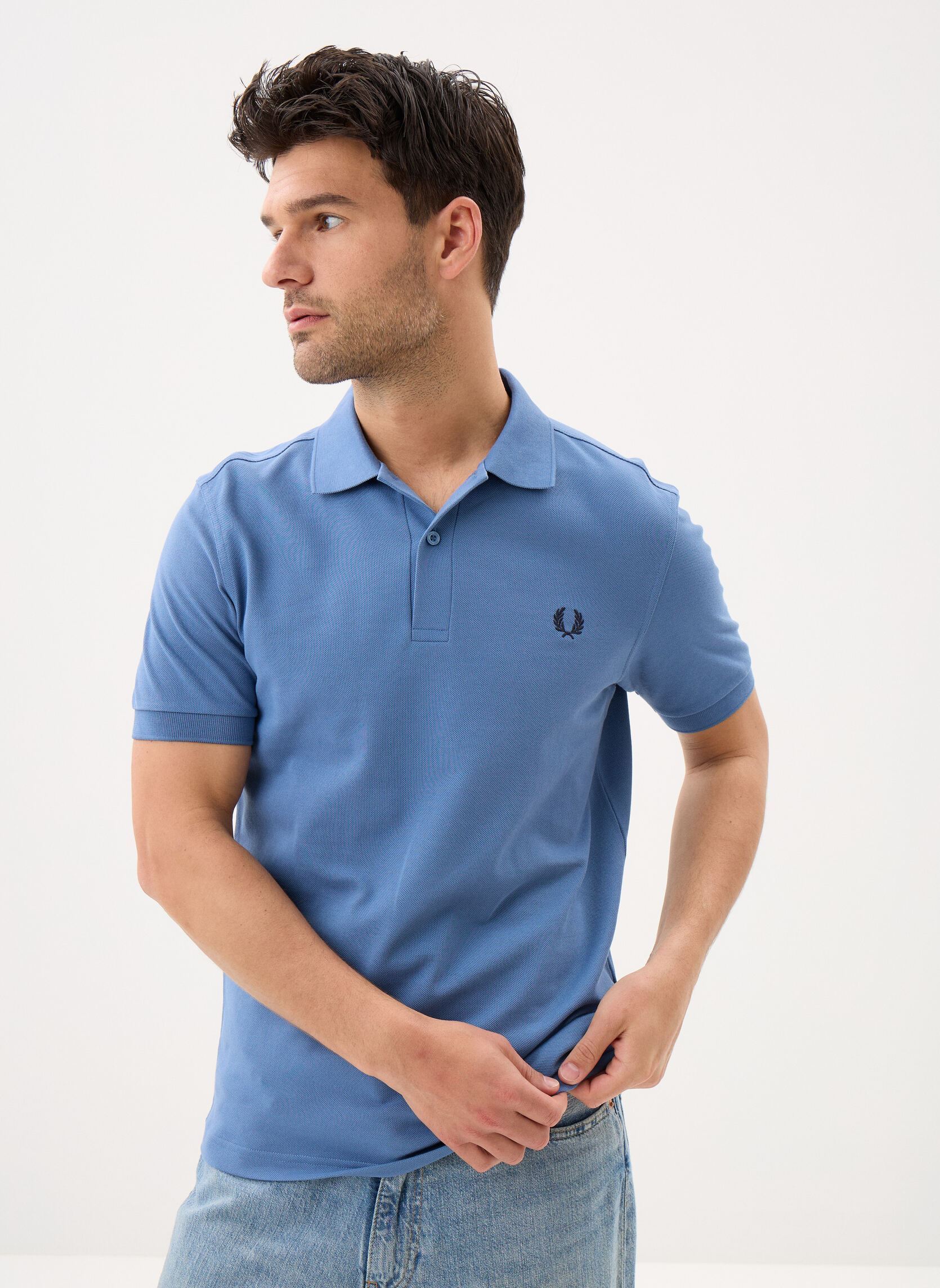 Korte mouwen polo's THE FRED PERRY SHIRT heren blauw Fred Perry Korte mouwen polo's THE FRED PERRY SHIRT heren blauw ACEBLUE/TENNISBL