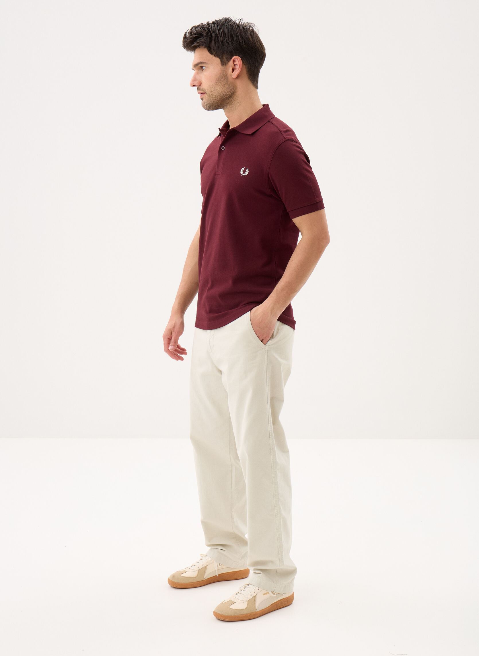 Polos manches courtes THE FRED PERRY SHIRT homme bordeaux Fred Perry Polos manches courtes THE FRED PERRY SHIRT homme bordeaux OXBLOOD