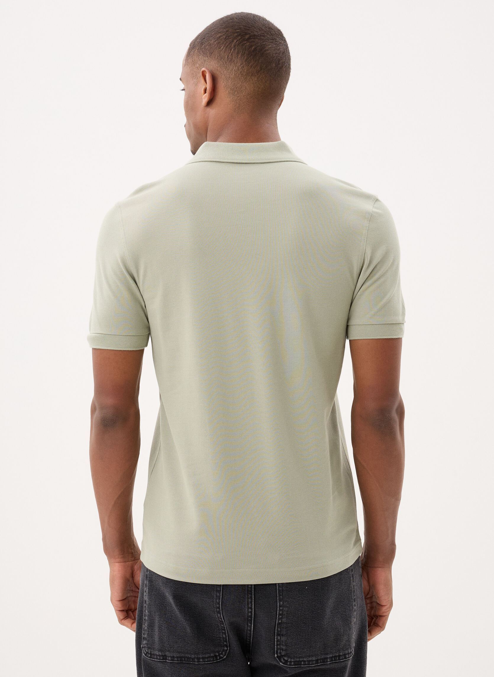 Polo a maniche corte THE FRED PERRY SHIRT uomo beige Fred Perry Polo a maniche corte THE FRED PERRY SHIRT uomo beige SEAGRASS/BLACK