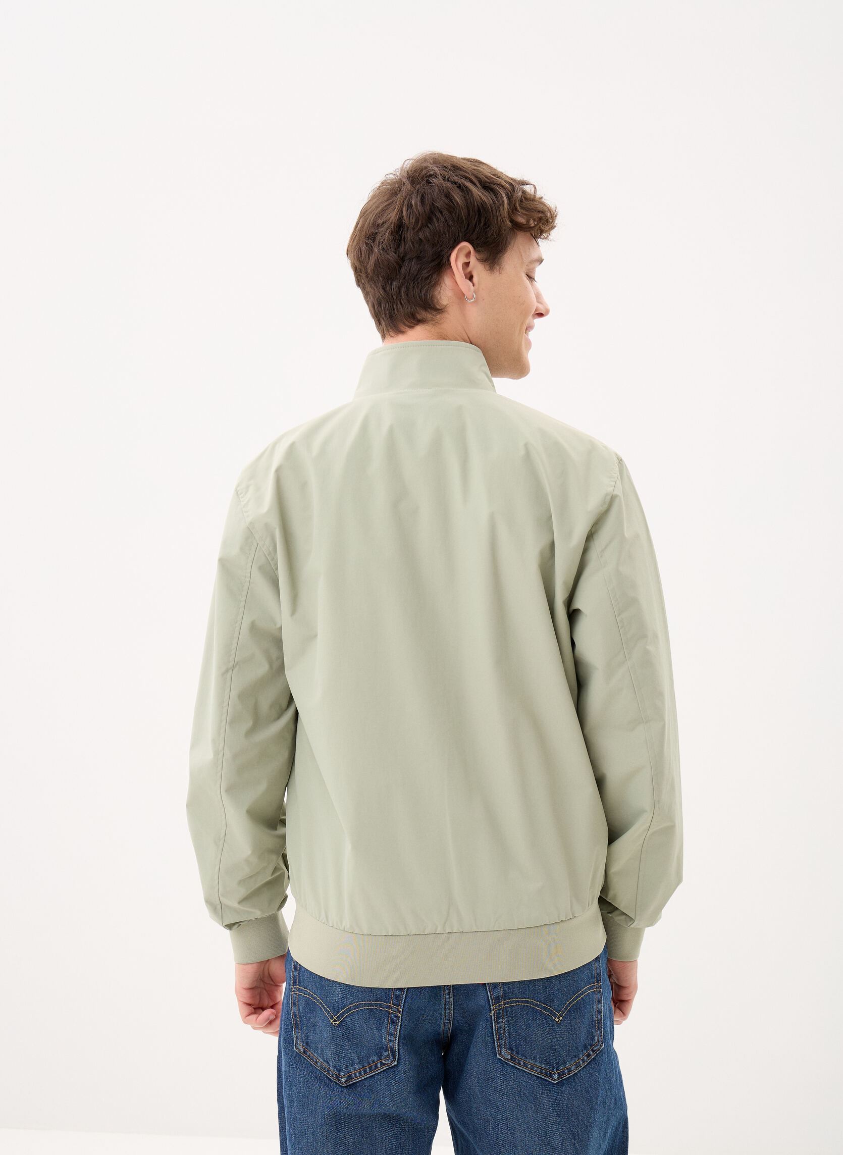 Vestes THE BRENTHAM JACKET homme beige Fred Perry Vestes THE BRENTHAM JACKET homme beige SEAGRASS/BLACK