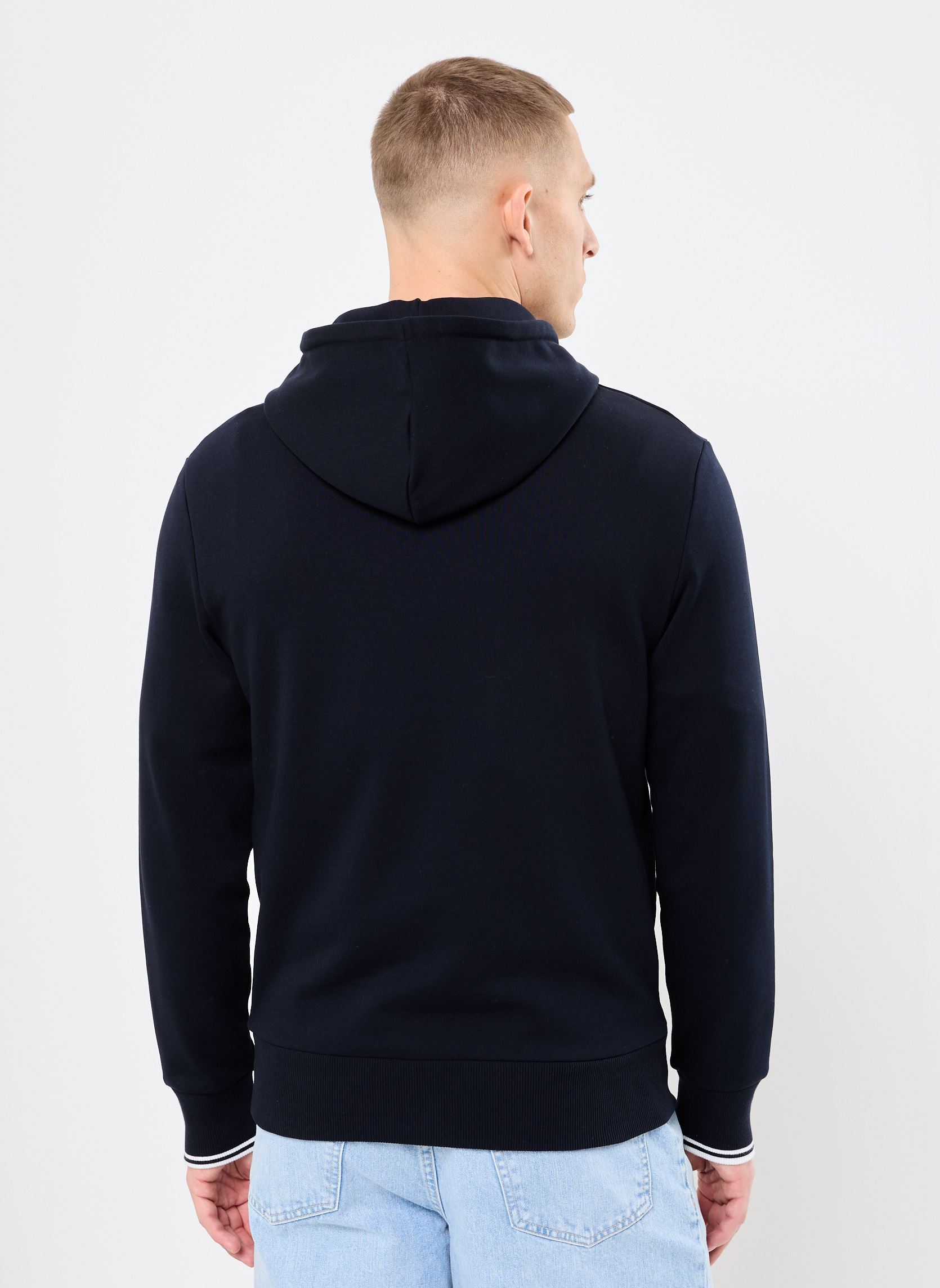 Sweats à capuche Tipped Hooded Sweatshirt homme bleu Fred Perry Sweats à capuche Tipped Hooded Sweatshirt homme bleu NAVY