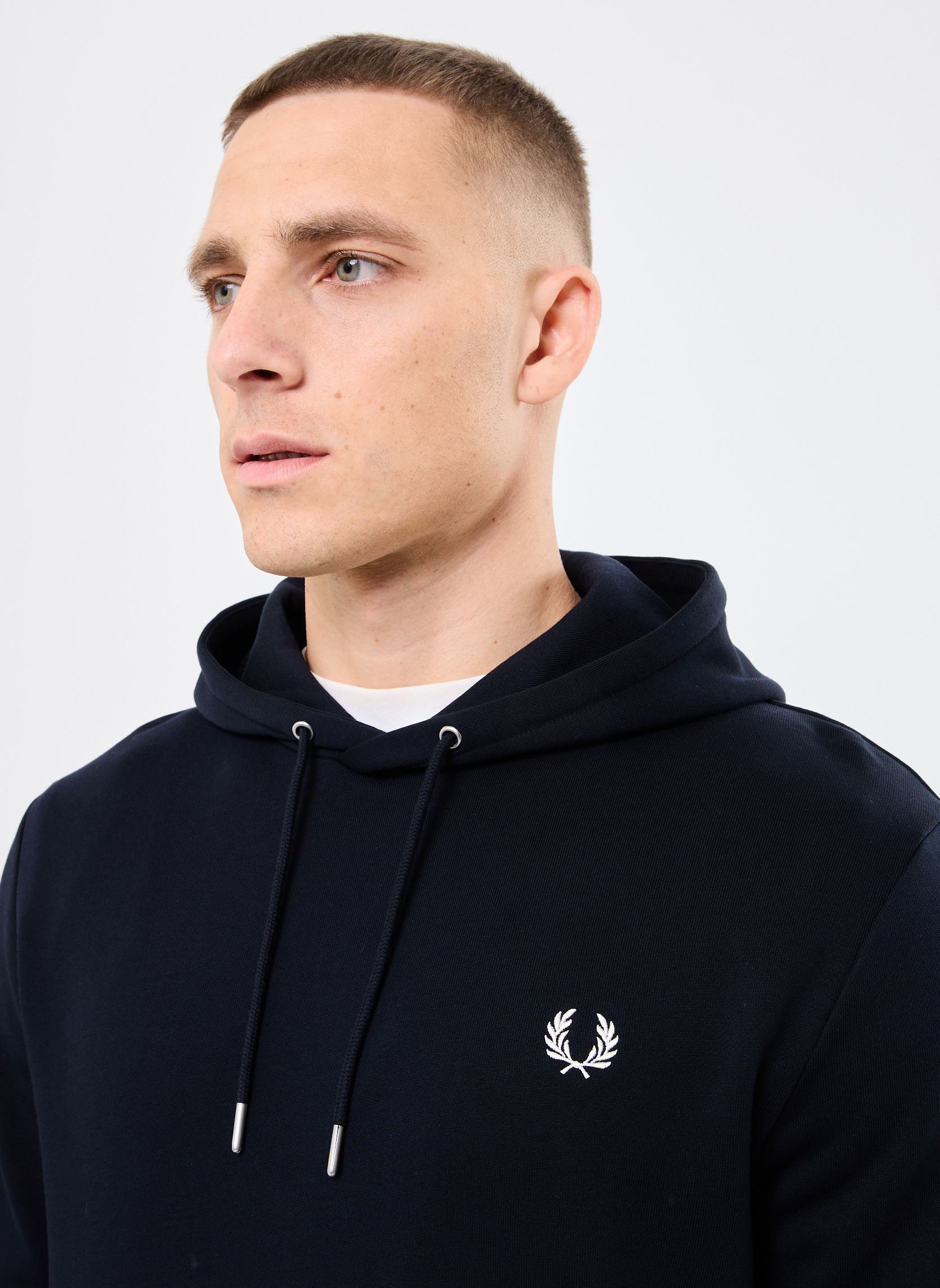 Sweats à capuche Tipped Hooded Sweatshirt homme bleu Fred Perry Sweats à capuche Tipped Hooded Sweatshirt homme bleu NAVY