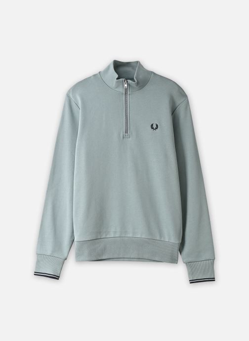 Fred Perry Sweats zippés HALF ZIP SWEATSHIRT homme bleu