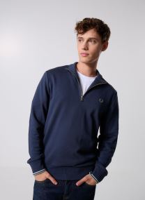Sweats zippés HALF ZIP SWEATSHIRT homme bleu