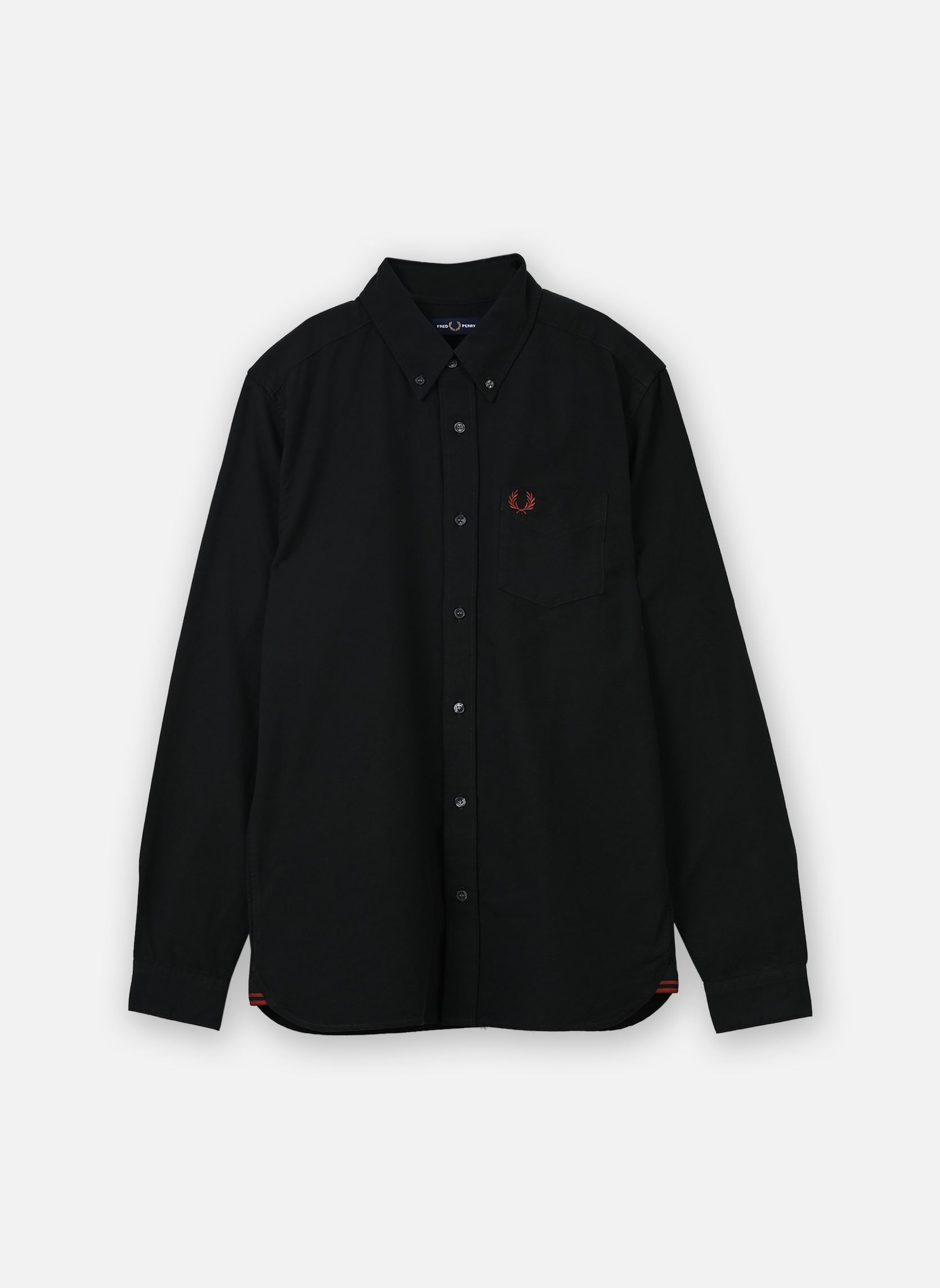 Hemden OXFORD SHIRT heren groen Fred Perry Hemden OXFORD SHIRT heren groen NIGHT GREEN