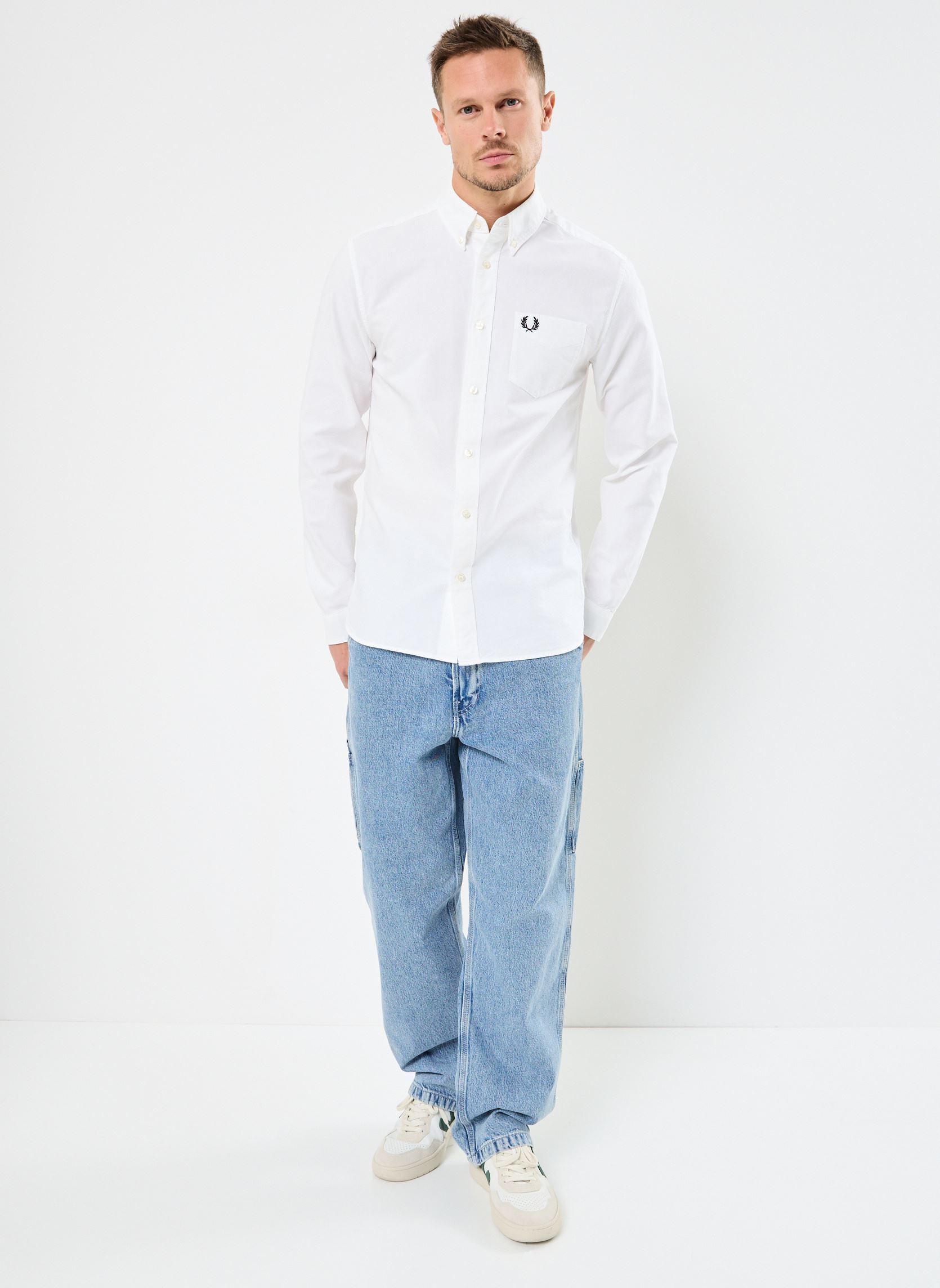 Camicie OXFORD SHIRT uomo bianco Fred Perry Camicie OXFORD SHIRT uomo bianco WHITE