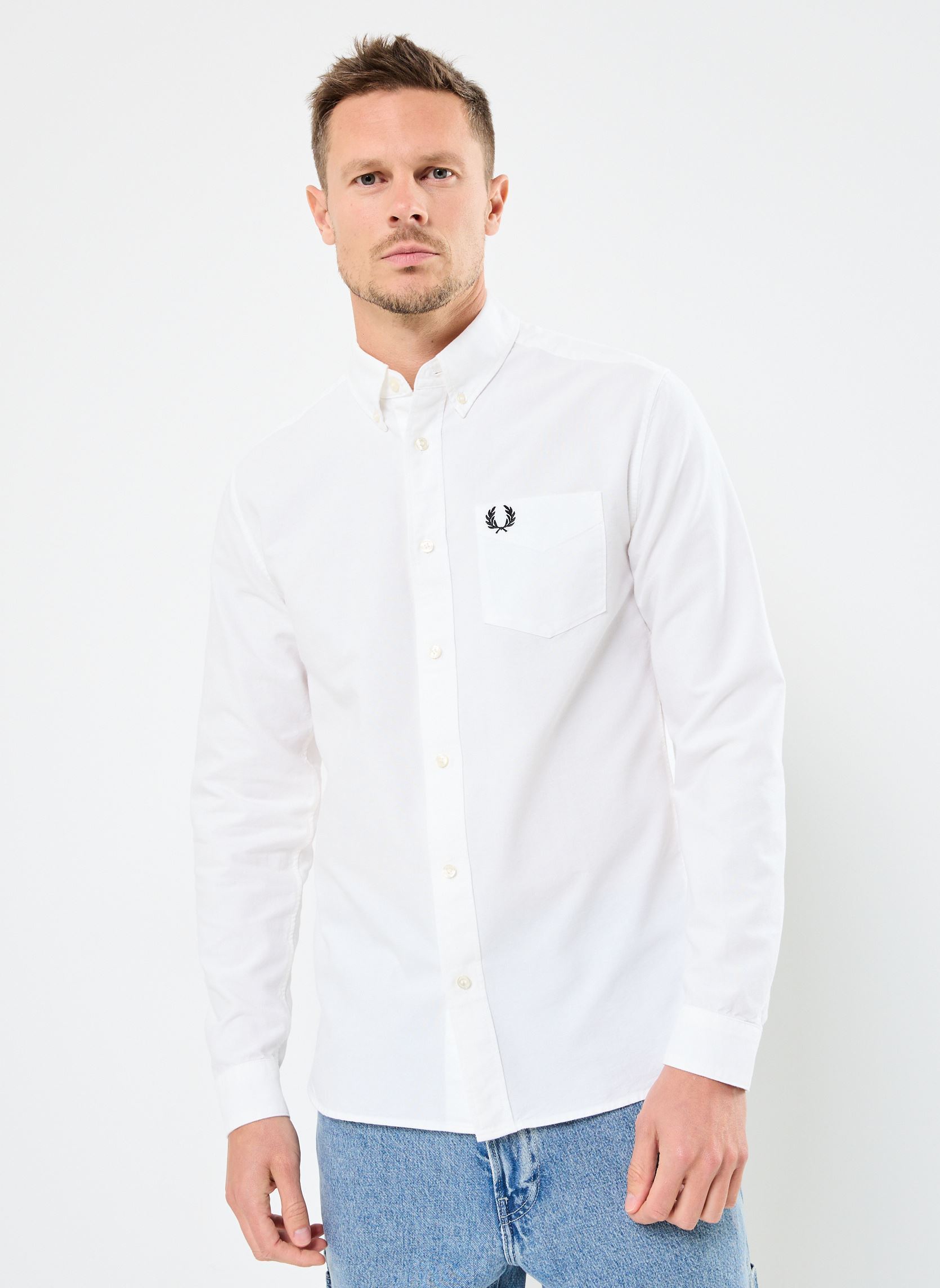 Camicie OXFORD SHIRT uomo bianco Fred Perry Camicie OXFORD SHIRT uomo bianco WHITE