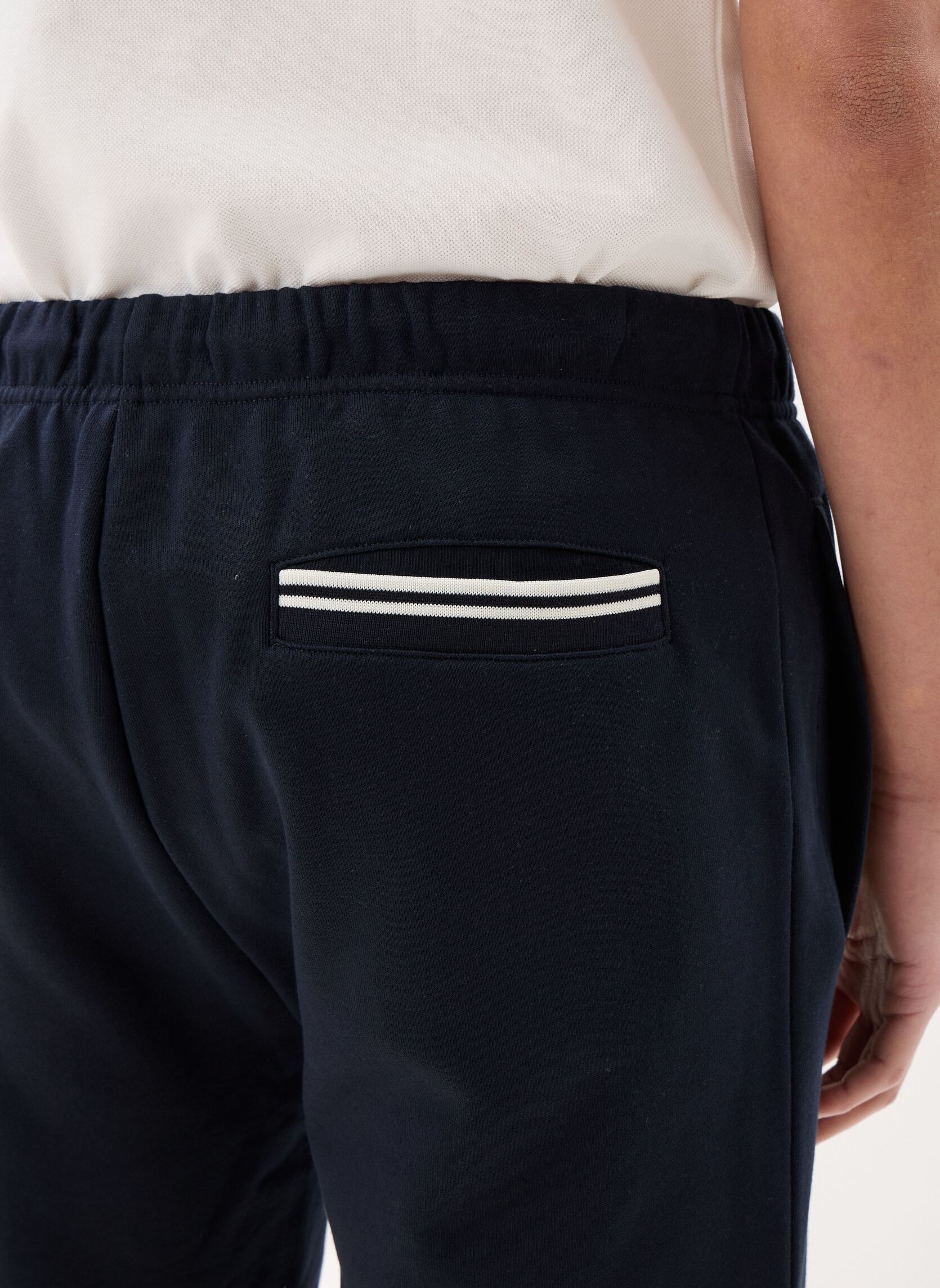 Shorts CLASSIC SWEAT SHORT heren blauw Fred Perry Shorts CLASSIC SWEAT SHORT heren blauw Navy
