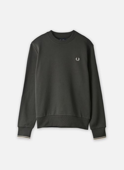 Fred Perry Sweats CREW NECK SWEATSHIRT homme kaki