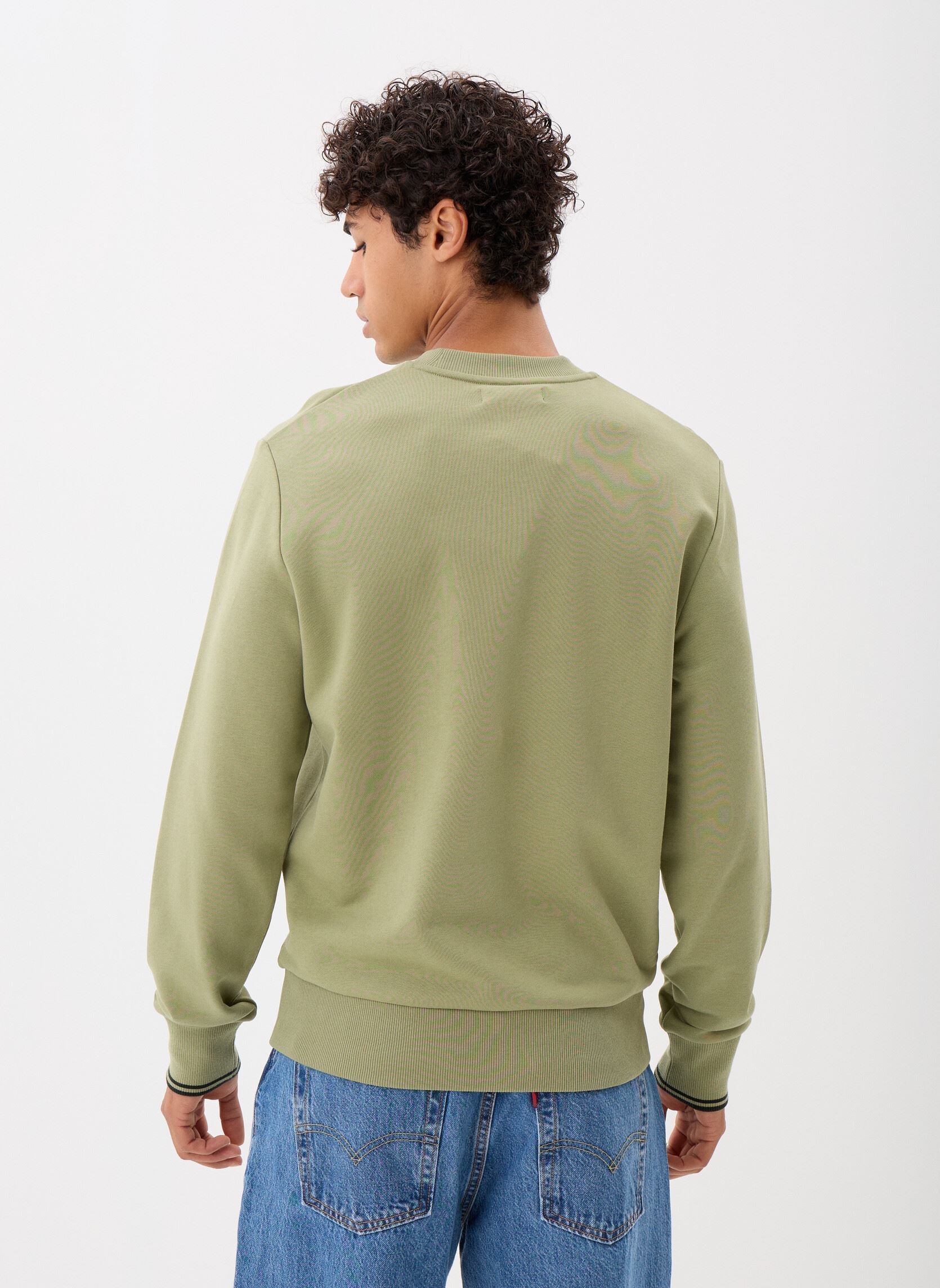 Sweatshirts CREW NECK SWEATSHIRT herren grün Fred Perry Sweatshirts CREW NECK SWEATSHIRT herren grün OLIVE MINT
