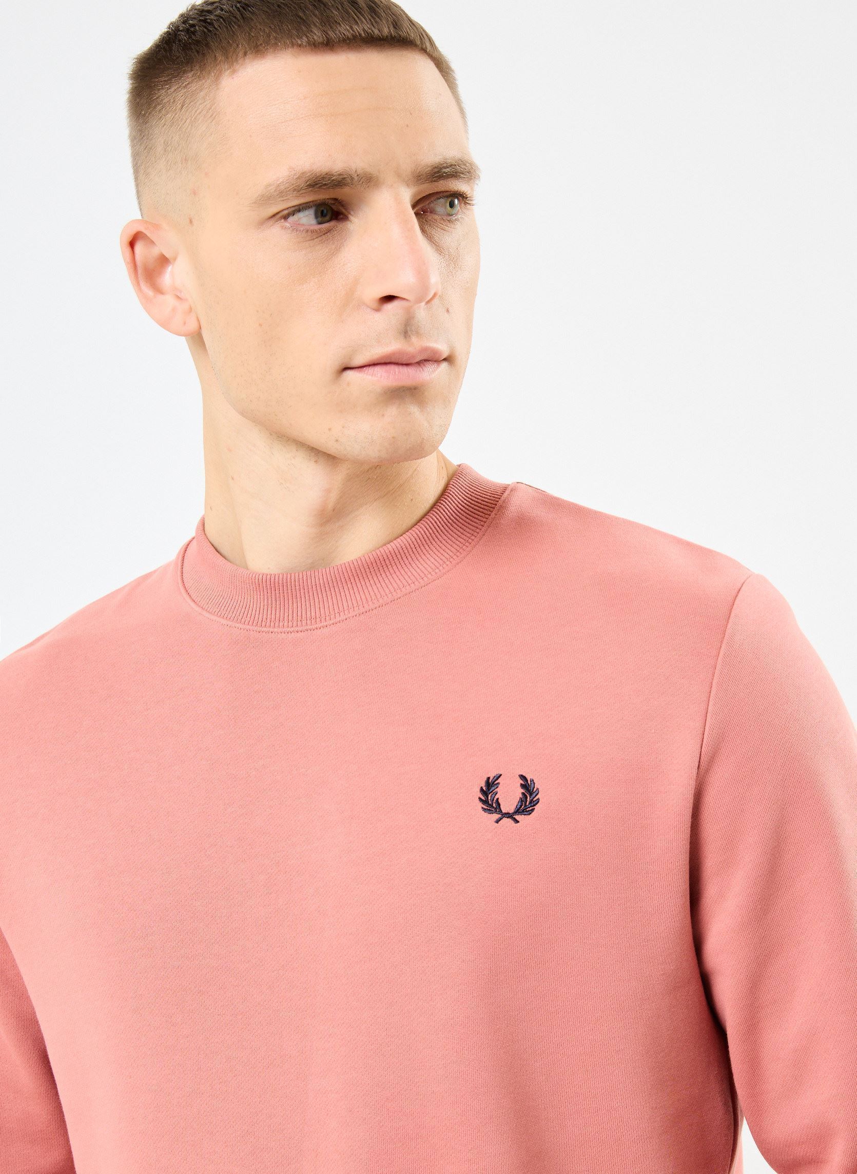Sweatshirts CREW NECK SWEATSHIRT herren orange Fred Perry Sweatshirts CREW NECK SWEATSHIRT herren orange PUTTY PINK