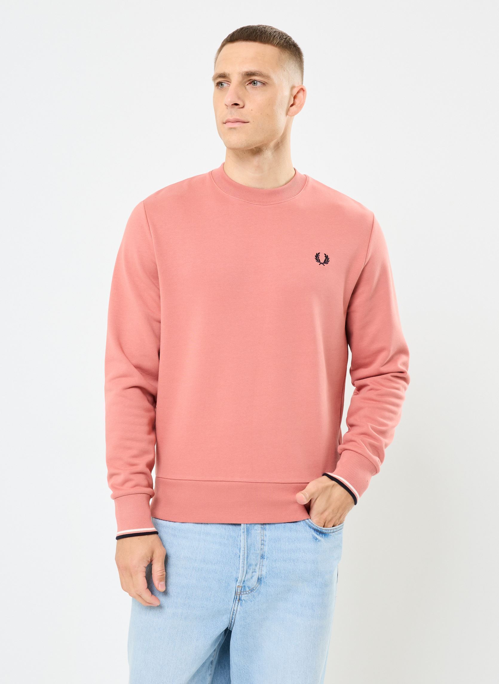 Sweatshirts CREW NECK SWEATSHIRT herren orange Fred Perry Sweatshirts CREW NECK SWEATSHIRT herren orange PUTTY PINK
