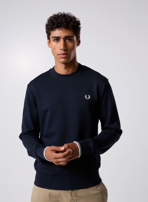 Fred Perry Sweats CREW NECK SWEATSHIRT homme bleu