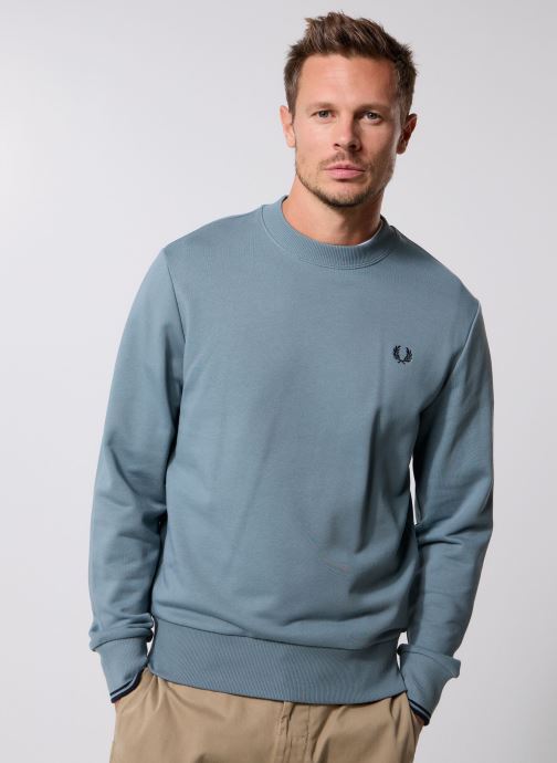 Fred Perry Sweatshirts CREW NECK SWEATSHIRT heren blauw