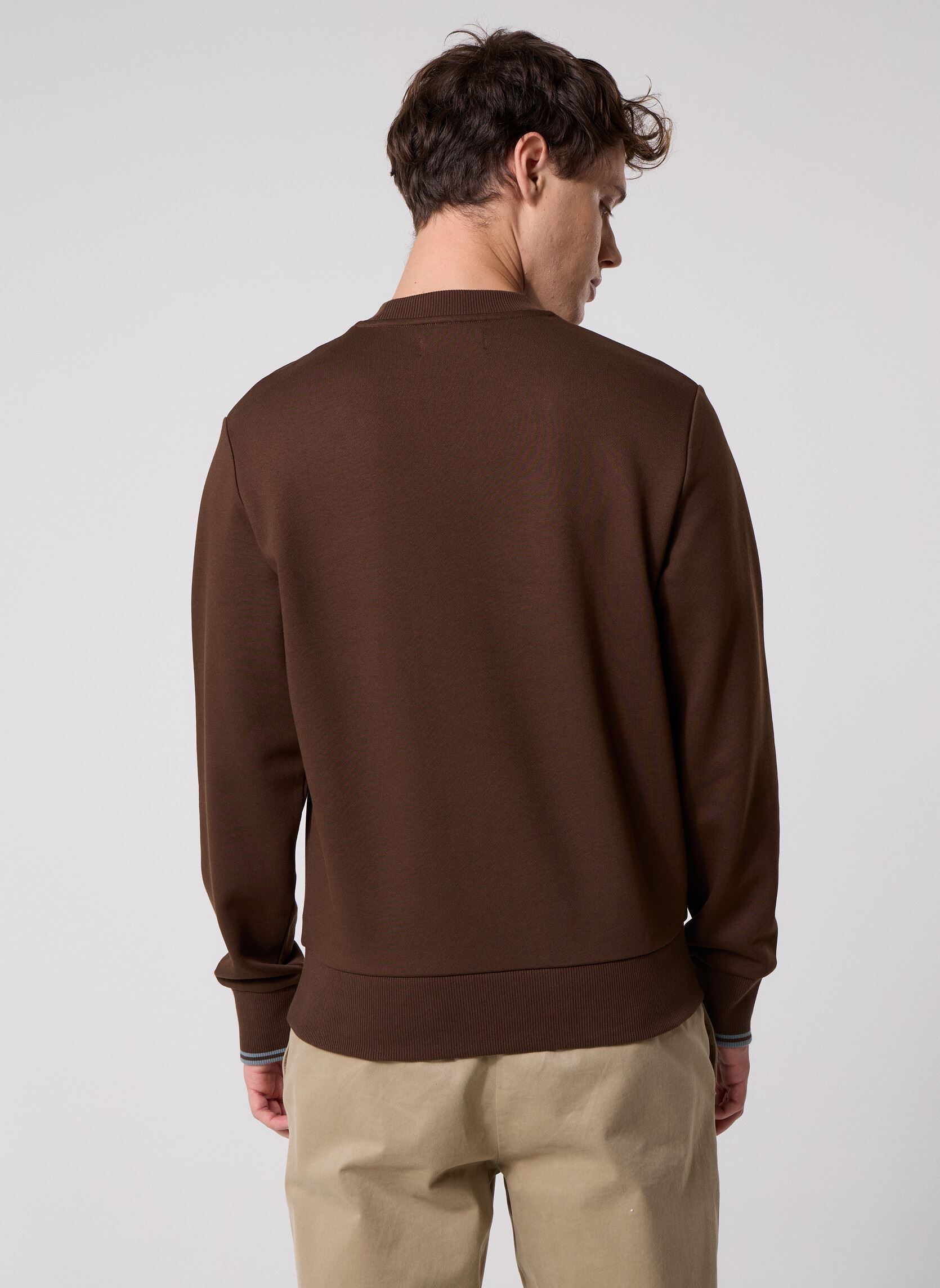Sweatshirts CREW NECK SWEATSHIRT heren bruin Fred Perry Sweatshirts CREW NECK SWEATSHIRT heren bruin BRNTTBCC/STKPRTB