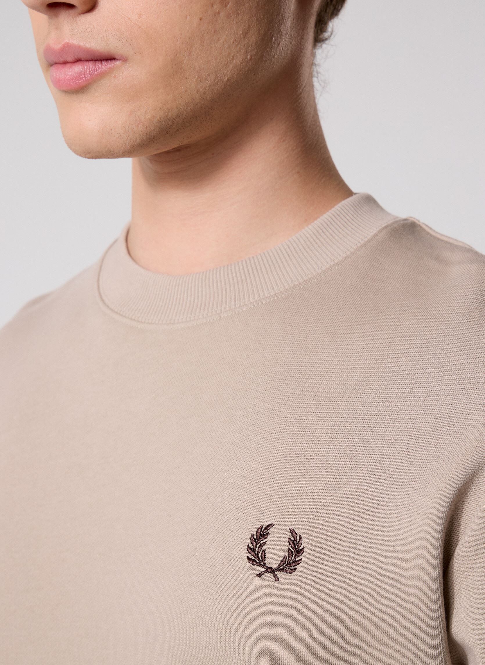 Sweatshirts CREW NECK SWEATSHIRT herren beige Fred Perry Sweatshirts CREW NECK SWEATSHIRT herren beige WRMOT/CRTGR/BTOB