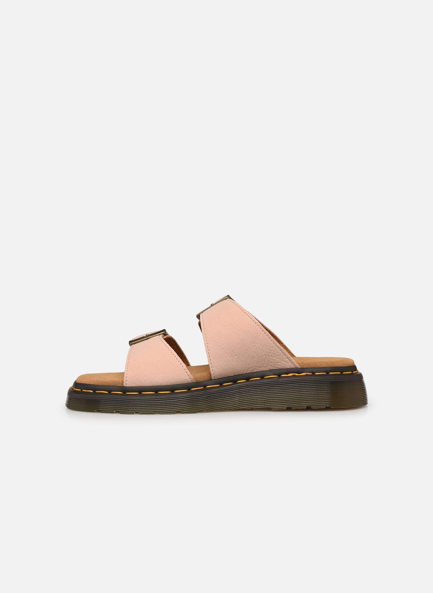 Keil- und Plateausandalen Josef Slide damen beige Dr. Martens Keil- und Plateausandalen Josef Slide damen beige POWDER PINK MILLED NUBUCK