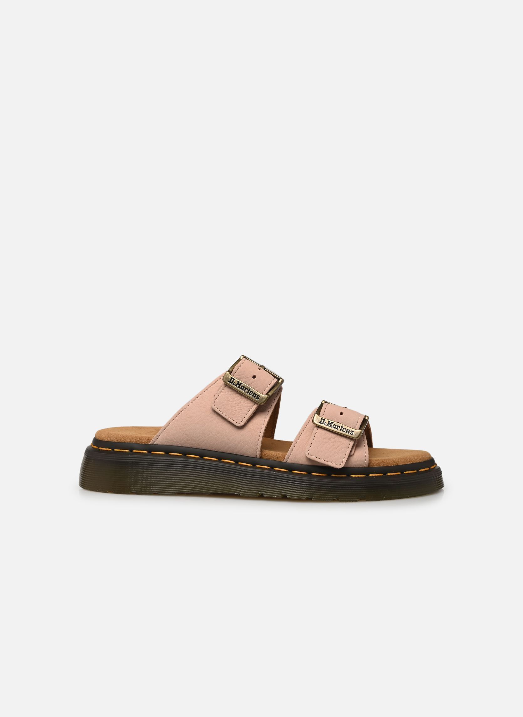 Keil- und Plateausandalen Josef Slide damen beige Dr. Martens Keil- und Plateausandalen Josef Slide damen beige POWDER PINK MILLED NUBUCK