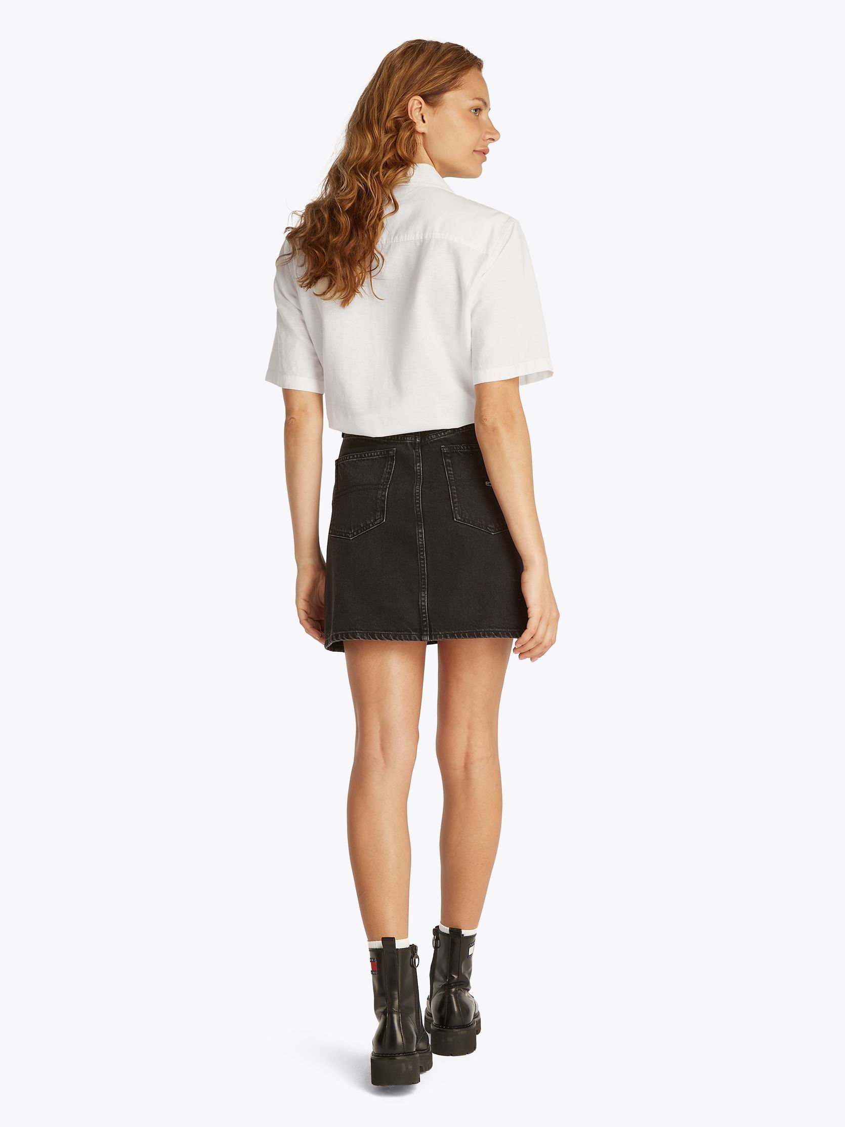 Chemises manches courtes Tjw Crp Linen Ss Shi DW0DW20286 femme blanc Tommy Jeans Chemises manches courtes Tjw Crp Linen Ss Shi DW0DW20286 femme blanc ECRU