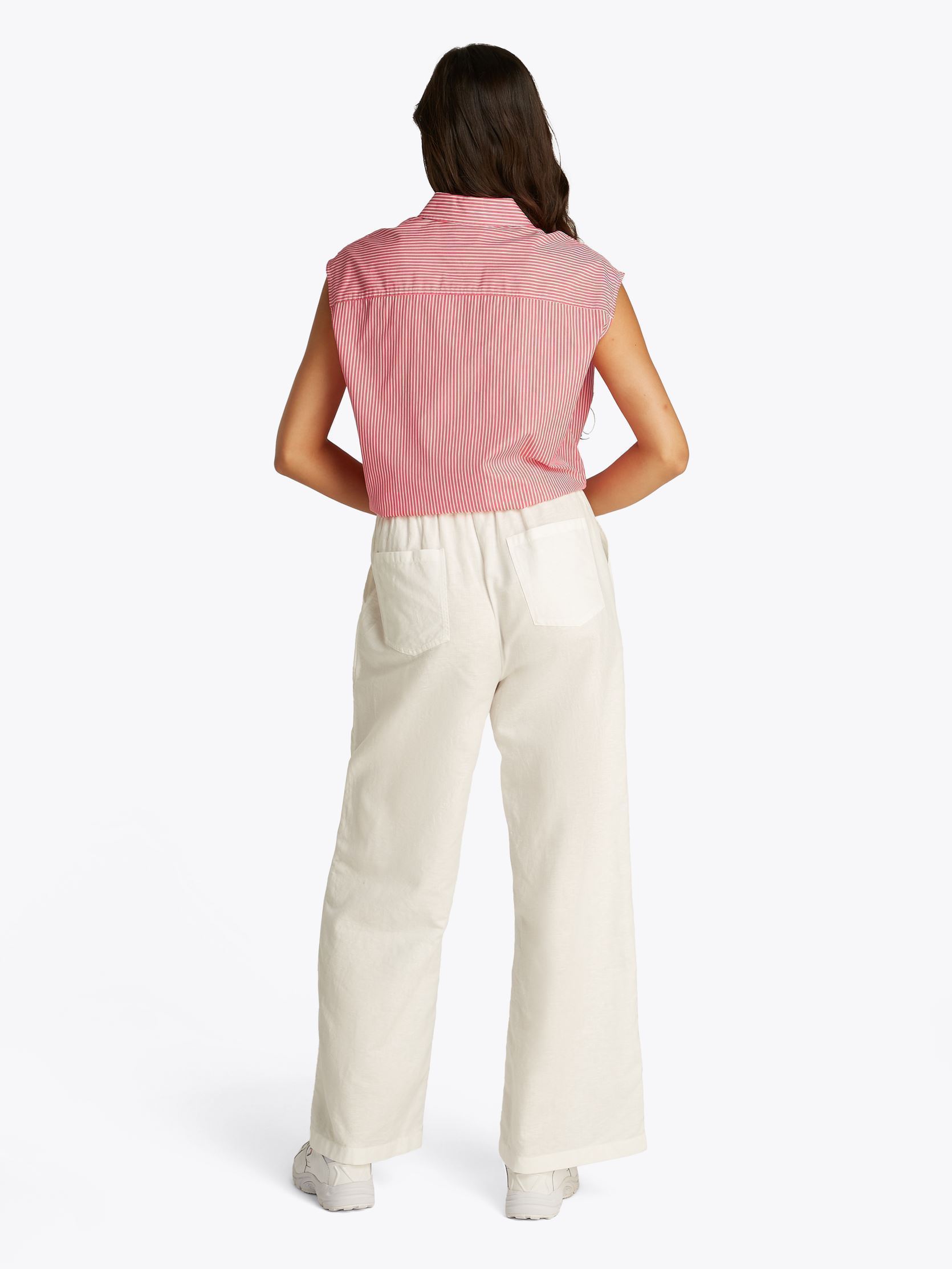 Camicie e camicette Tjw Poplin Front Kno DW0DW20291 donna rosa Tommy Jeans Camicie e camicette Tjw Poplin Front Kno DW0DW20291 donna rosa AMOUR / STRIPE