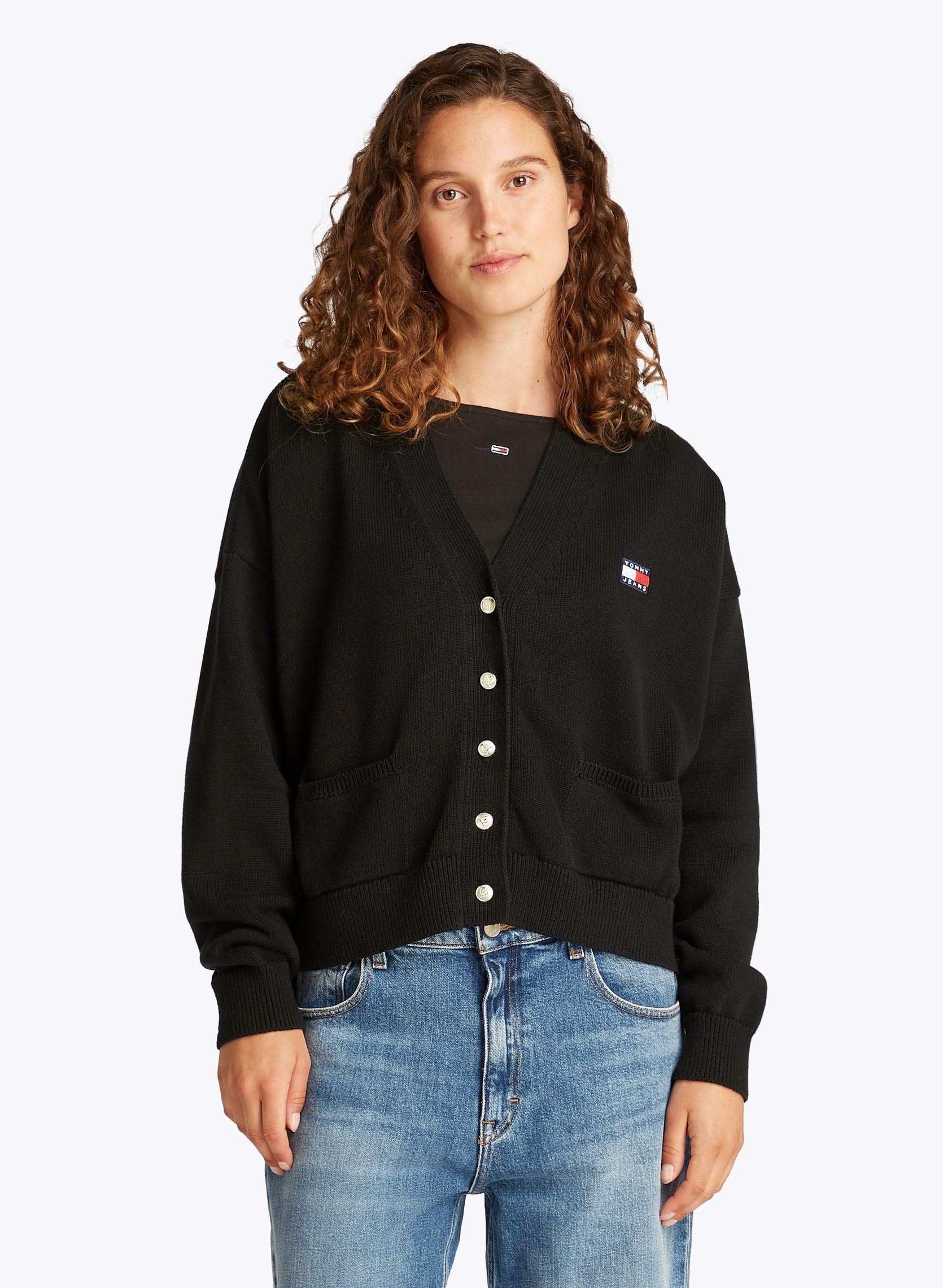 Vêtements Tommy Jeans Tjw Cable Cardigan DW0DW20257 pour Accessoires