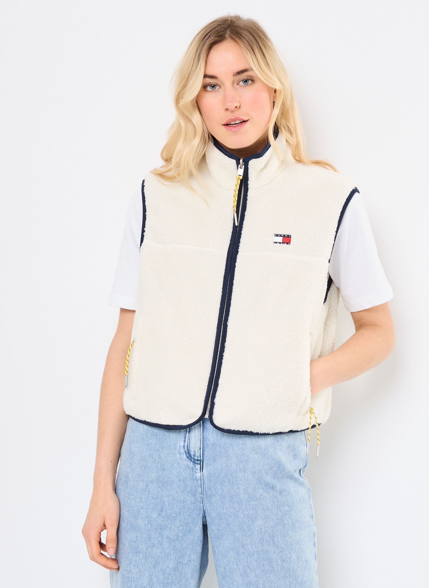 Doudounes Tommy Jeans TJW REVERSIBLE TEDDY VEST EU - vue 2