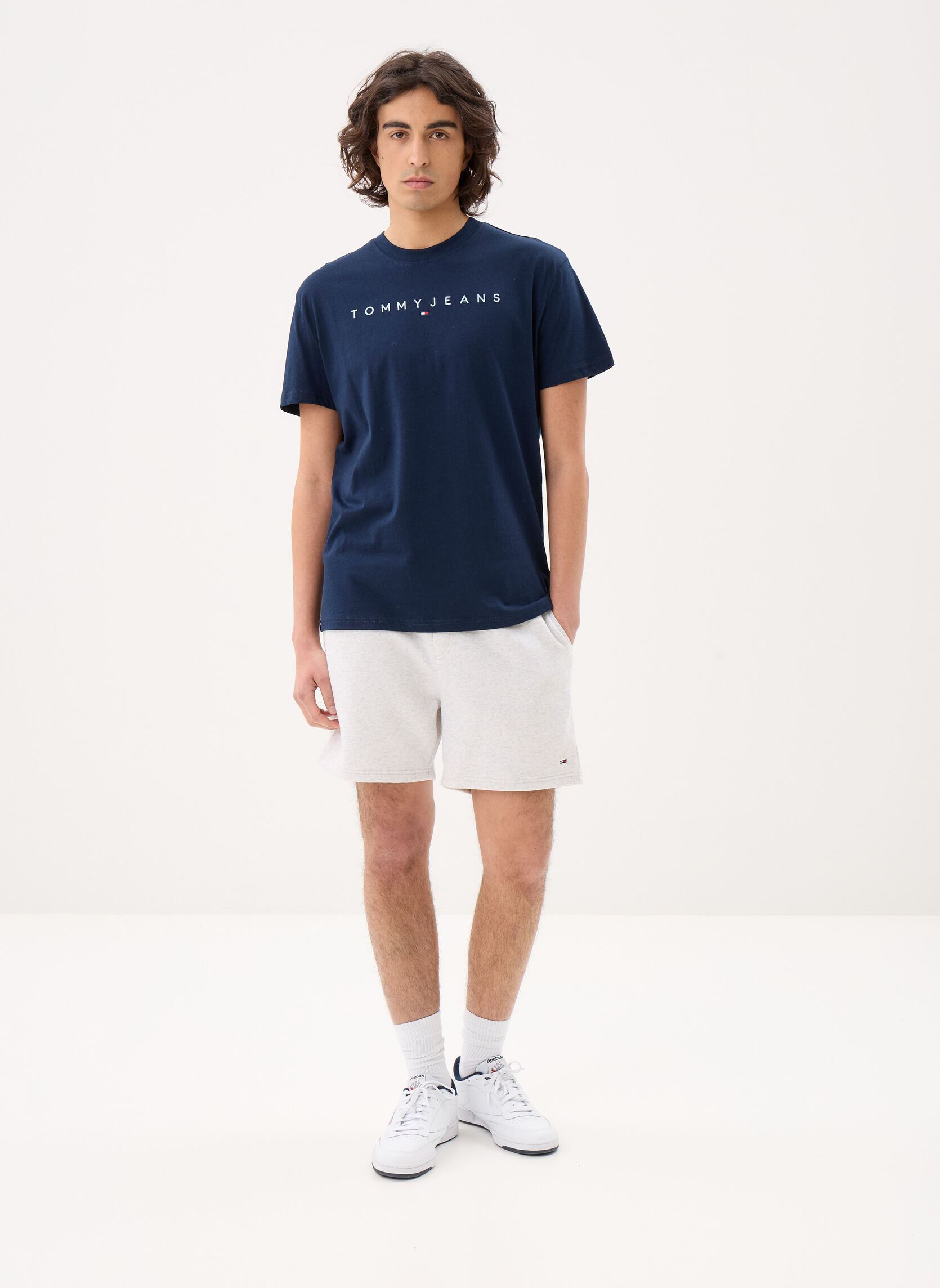 Shorts Tjm S Flag Beach Sho DM0DM21931 homme gris Tommy Jeans Shorts Tjm S Flag Beach Sho DM0DM21931 homme gris ICE GREY HEATHER