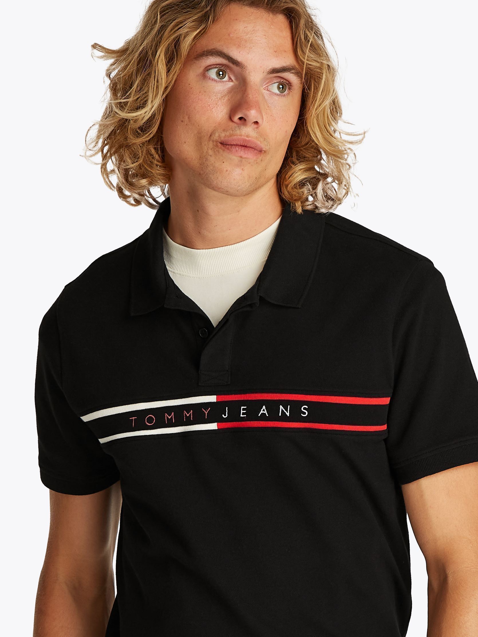 Polos manches courtes Tjm Slim Chest Flag DM0DM20916 homme noir Tommy Jeans Polos manches courtes Tjm Slim Chest Flag DM0DM20916 homme noir BLACK