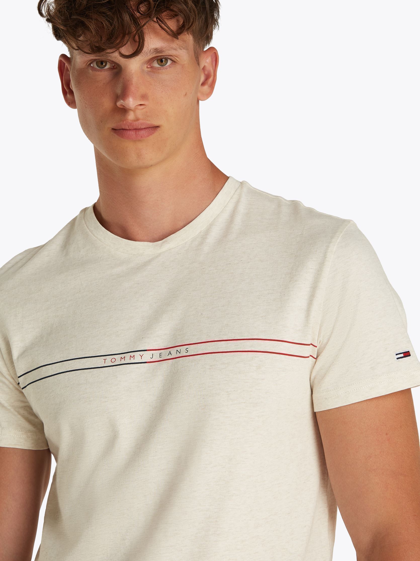 Tee-shirts manches courtes Tjm Slim Entry Graph DM0DM20779 homme beige Tommy Jeans Tee-shirts manches courtes Tjm Slim Entry Graph DM0DM20779 homme beige OAT MARL HTR