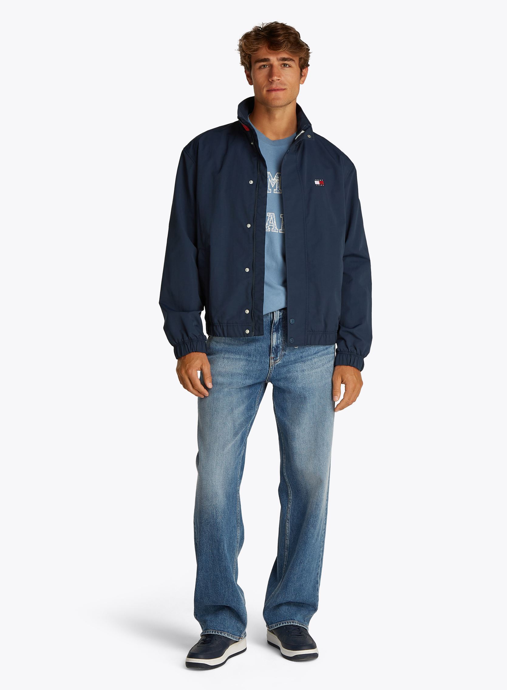 Bomberjacks Tjm Dna Collar Ess J DM0DM20900 heren blauw Tommy Jeans Bomberjacks Tjm Dna Collar Ess J DM0DM20900 heren blauw DARK NIGHT NAVY