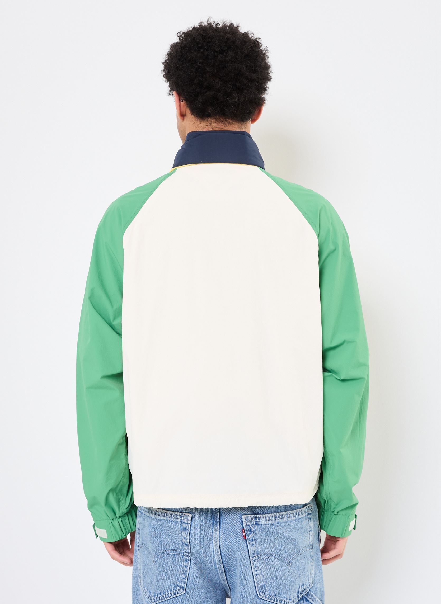 Windbreaker / Windjacken Tjm Clr Blck Jacket DM0DM20904 herren weiß Tommy Jeans Windbreaker / Windjacken Tjm Clr Blck Jacket DM0DM20904 herren weiß ANCIENT WHITE / COASTAL GREEN